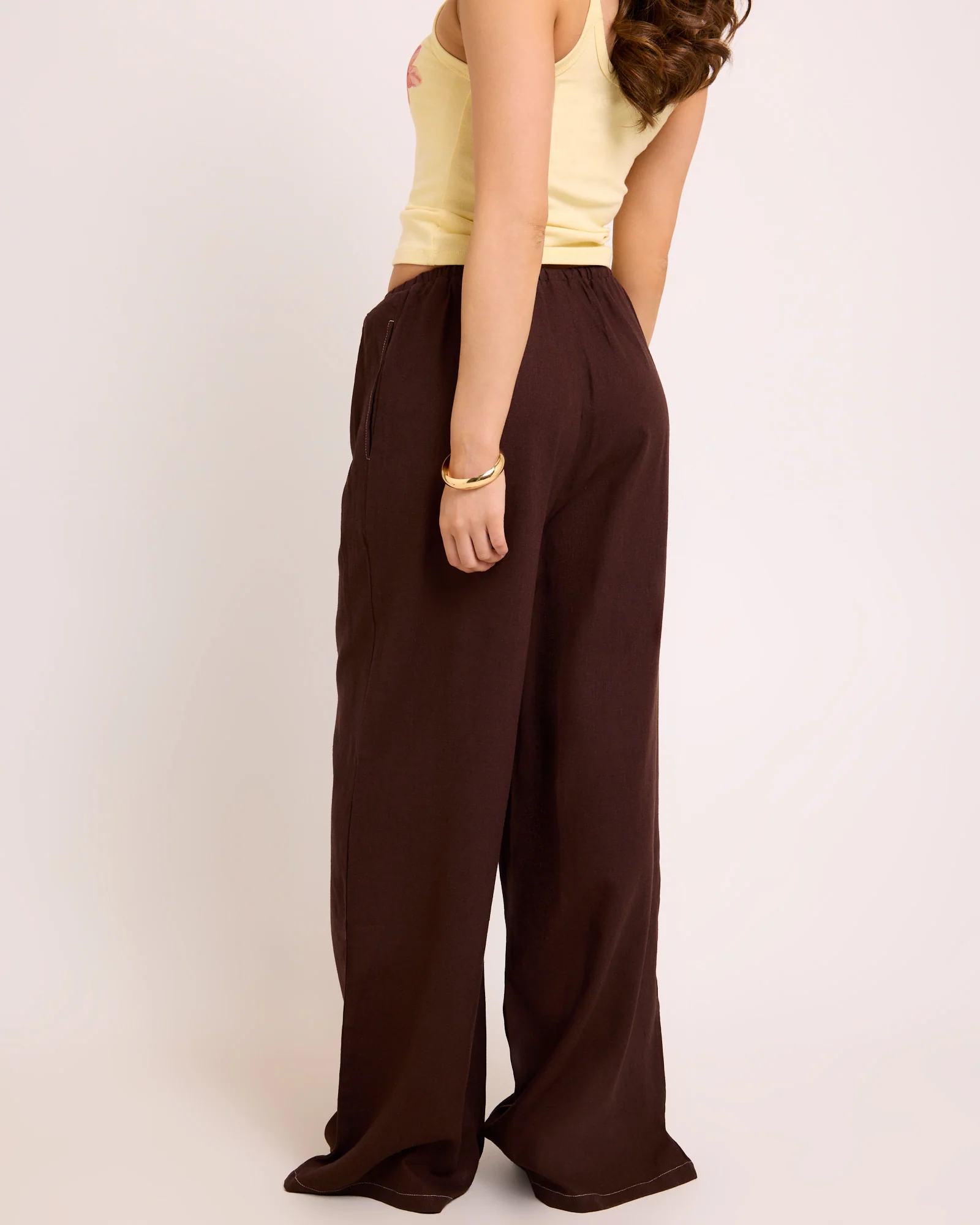 Hideaway Linen Wide Leg Pants - Image 4