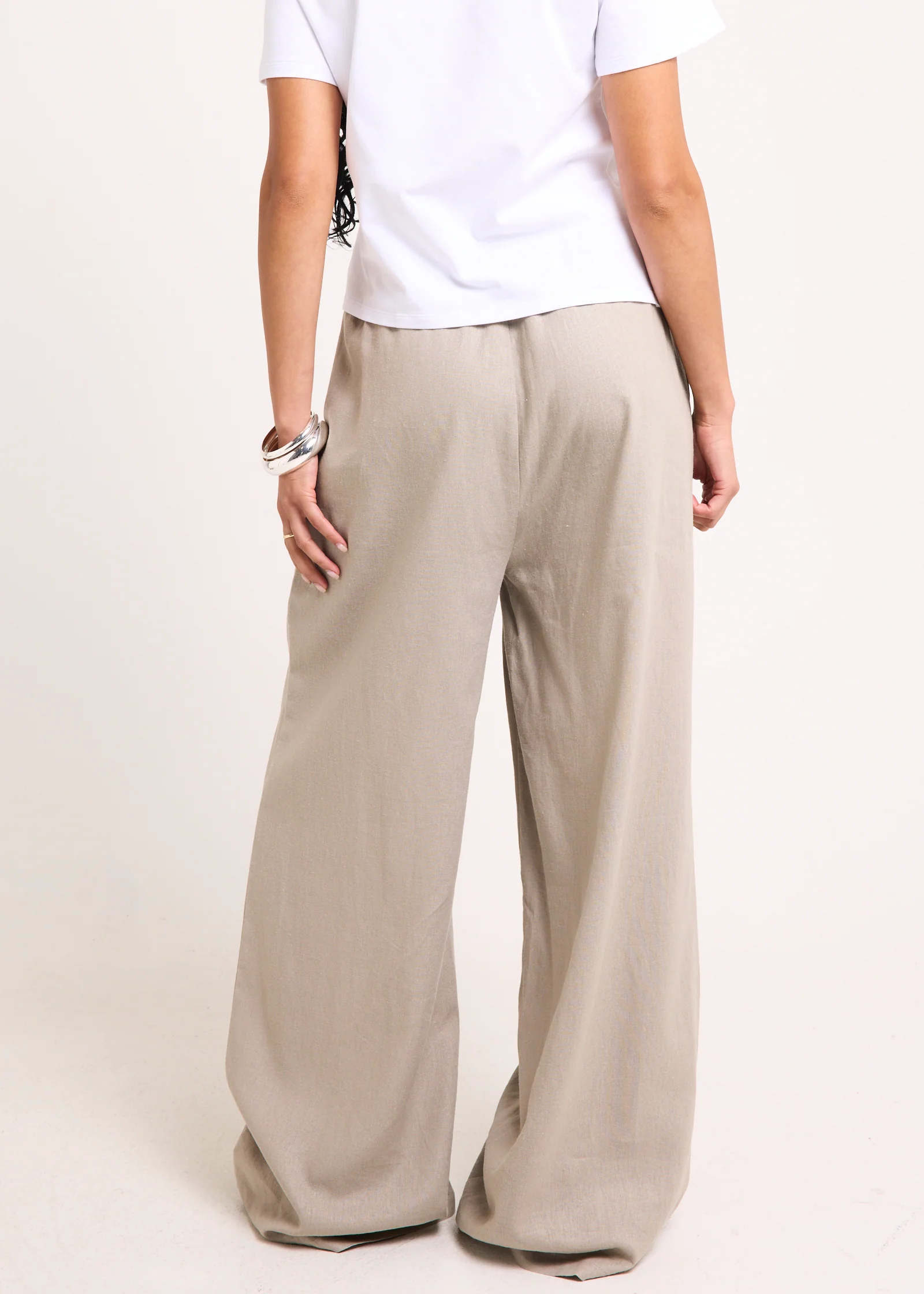 Hideaway Linen Wide Leg Pants - Image 4