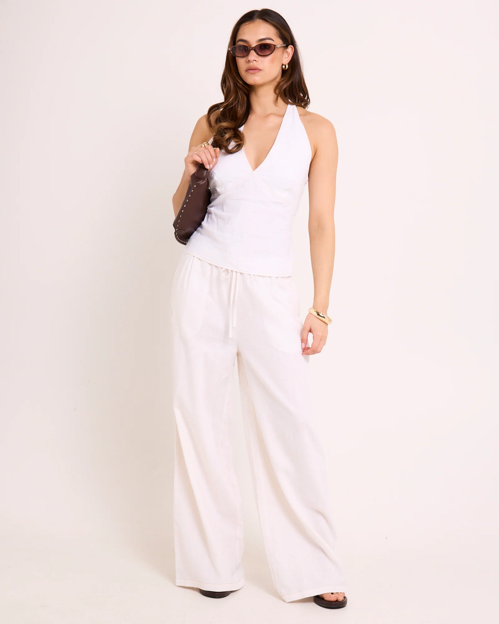 Hideaway Linen Wide Leg Pants - Image 3
