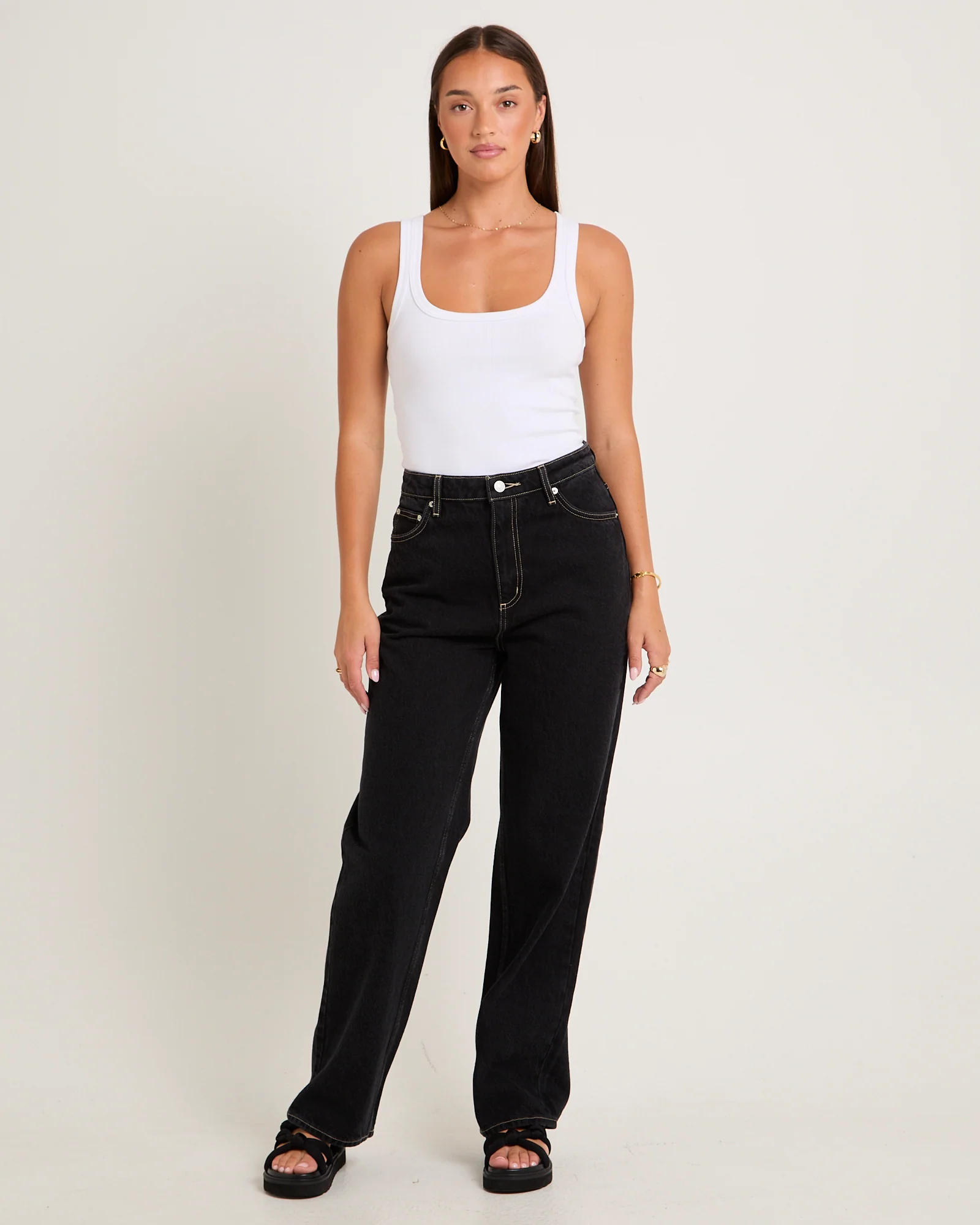 High Baggy Denim Jeans - Image 3