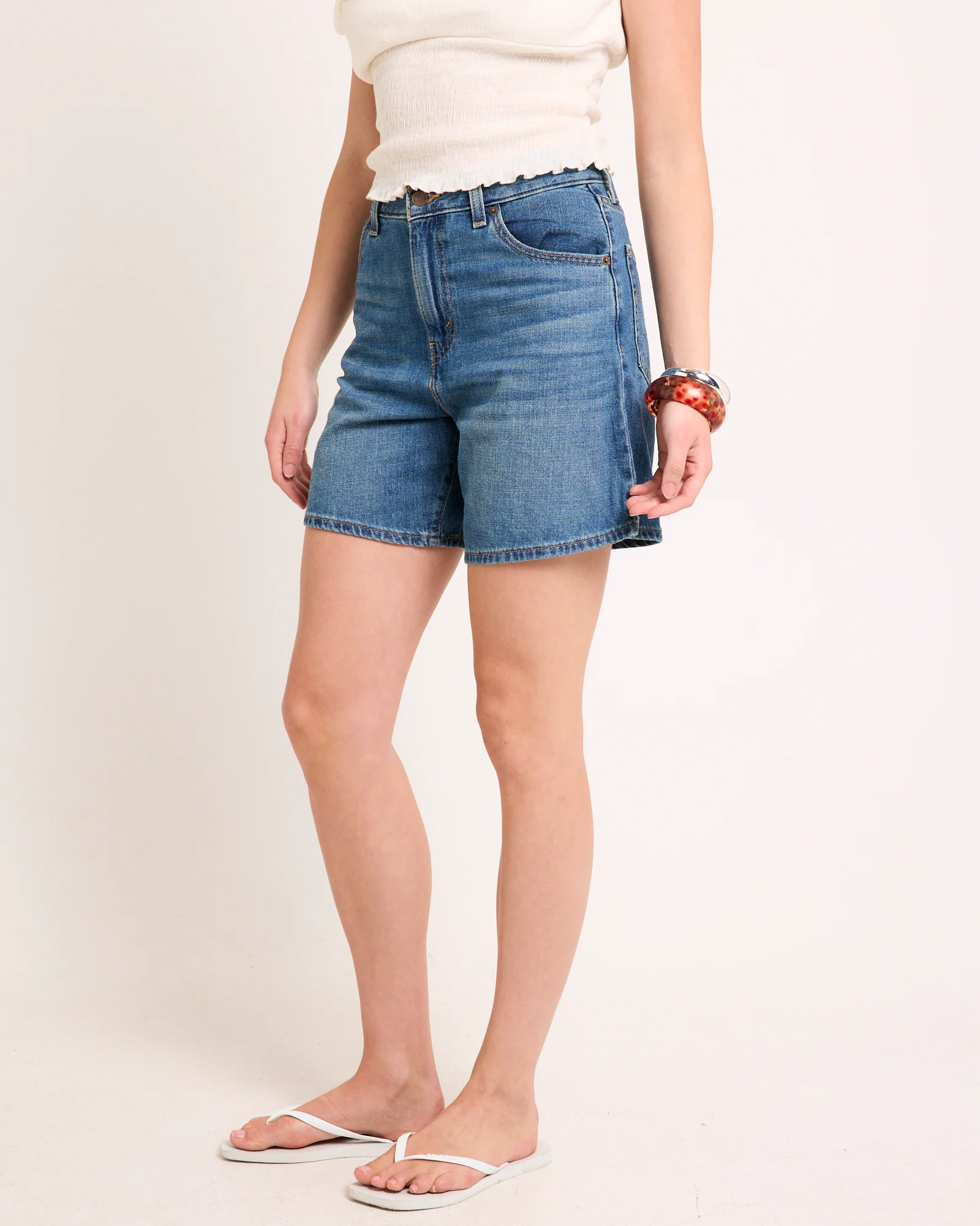 High Baggy Denim Shorts - Image 3