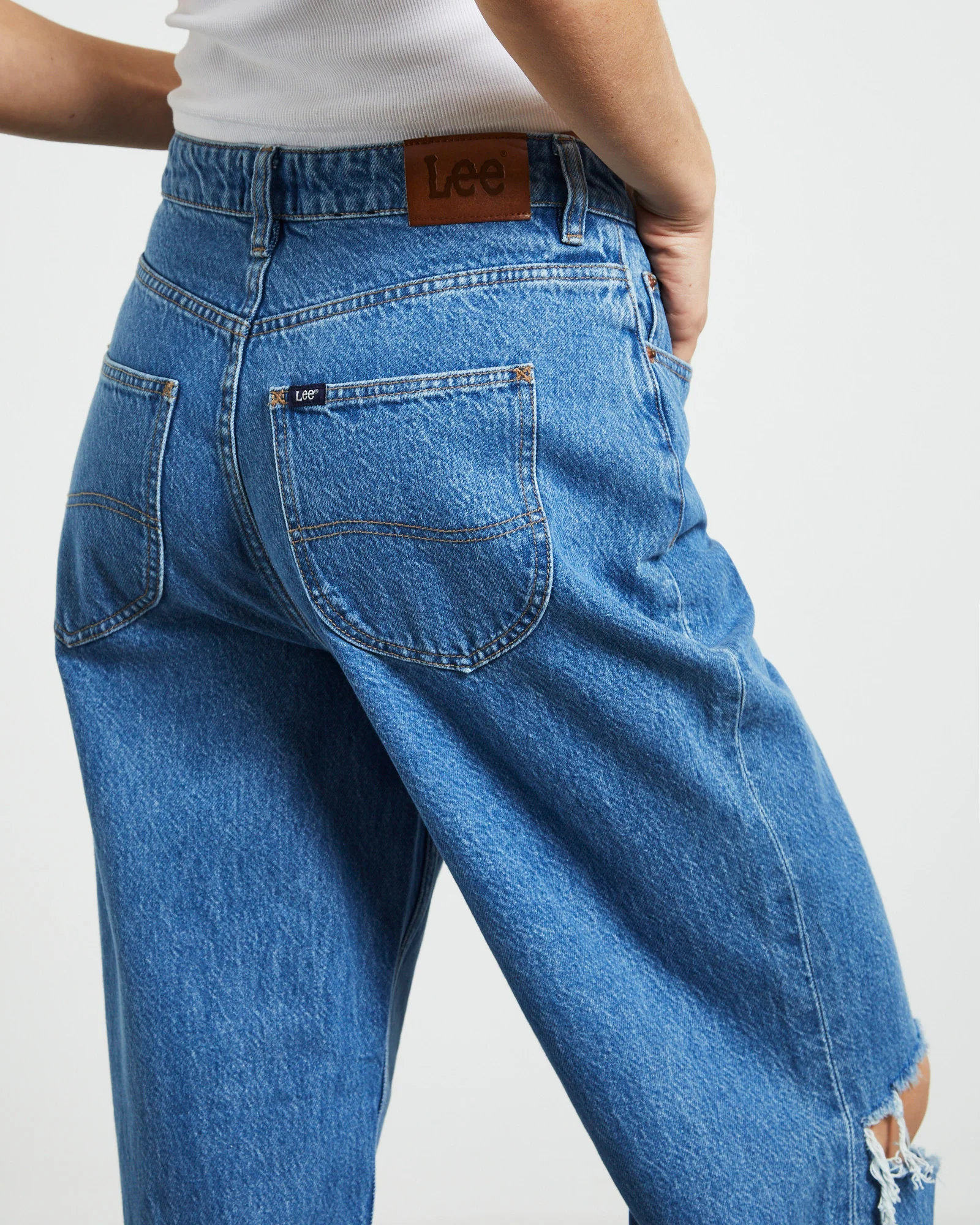 High Baggy Jeans Next Decon Blue - Image 5