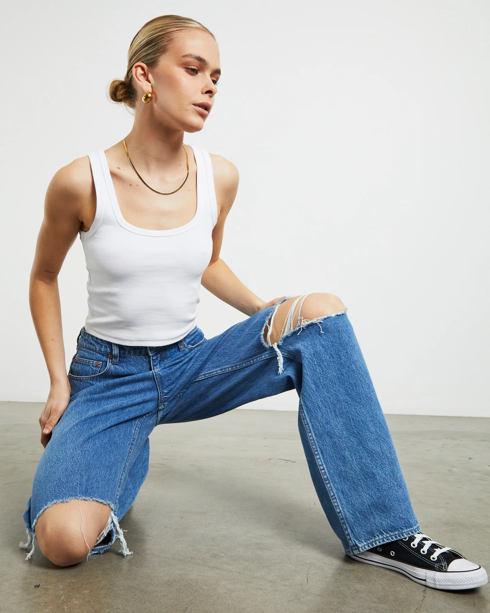 High Baggy Jeans Next Decon Blue - Image 6