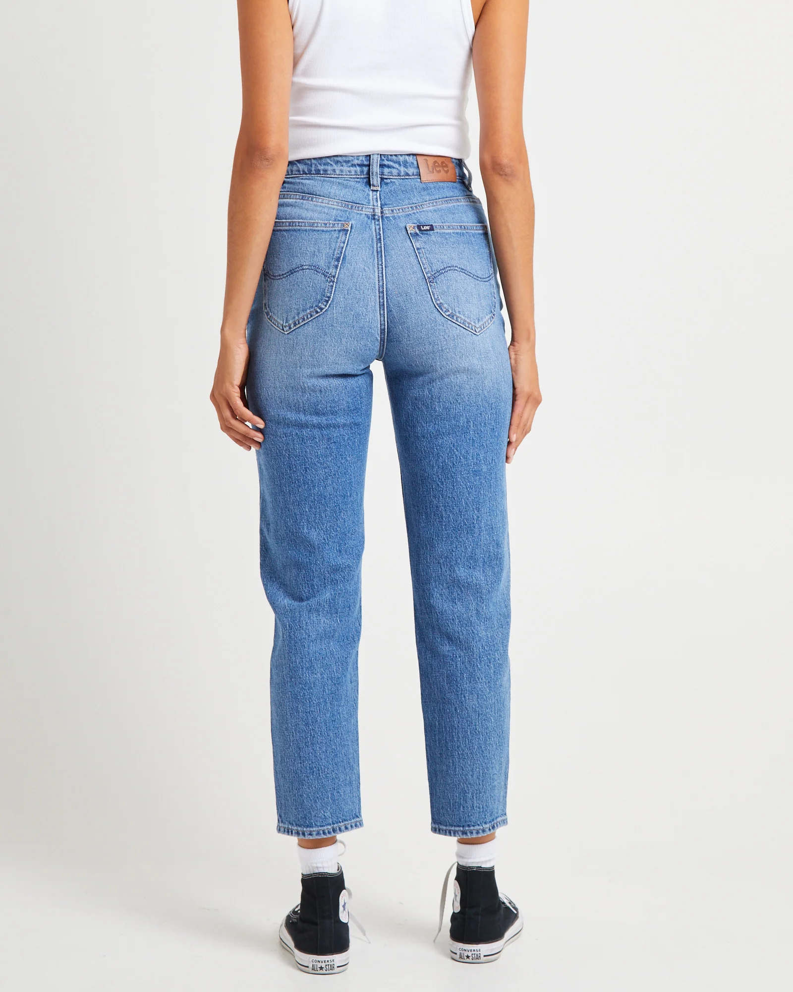 High Mom Denim Jeans Anemone - Image 2