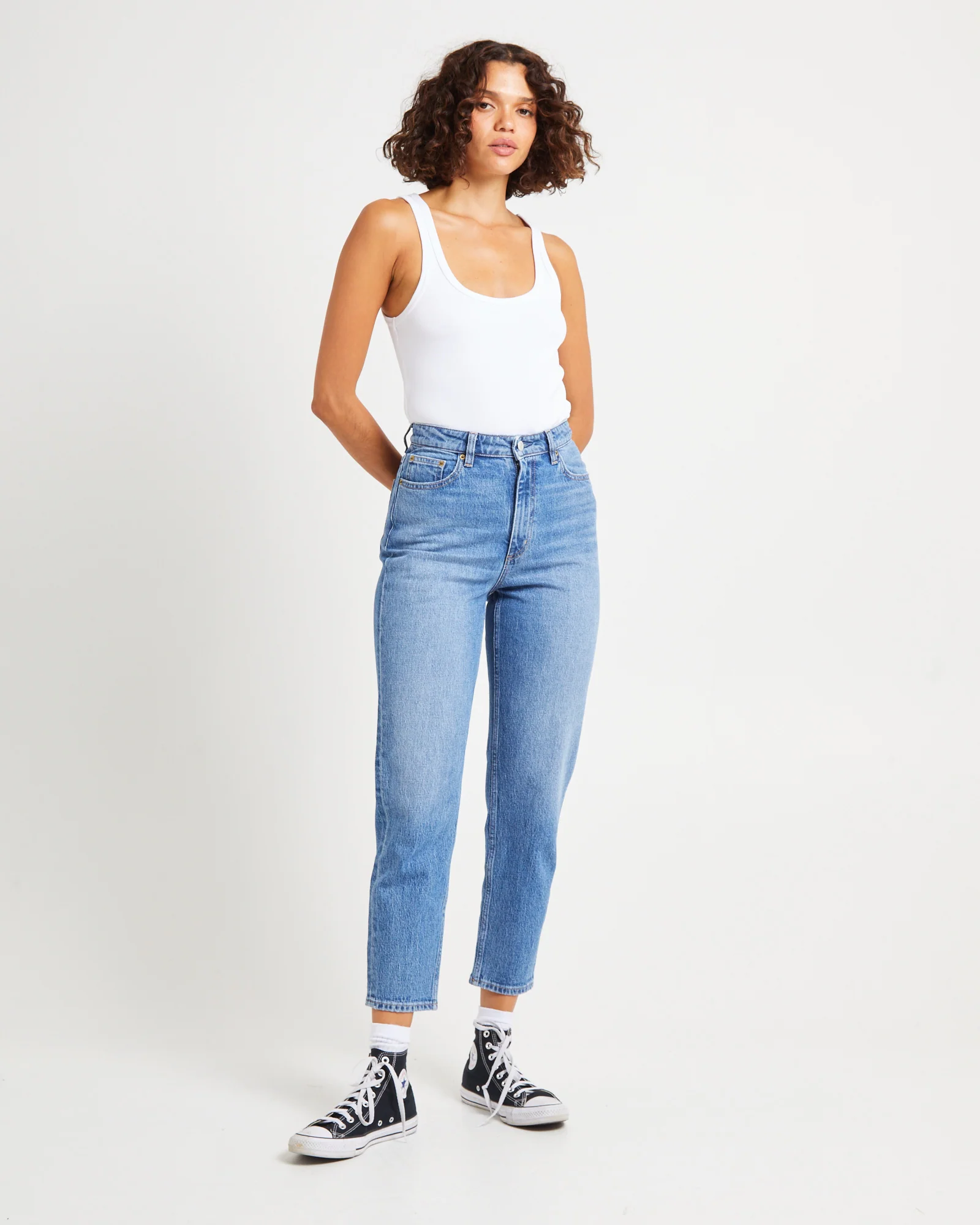 High Mom Denim Jeans Anemone - Image 3
