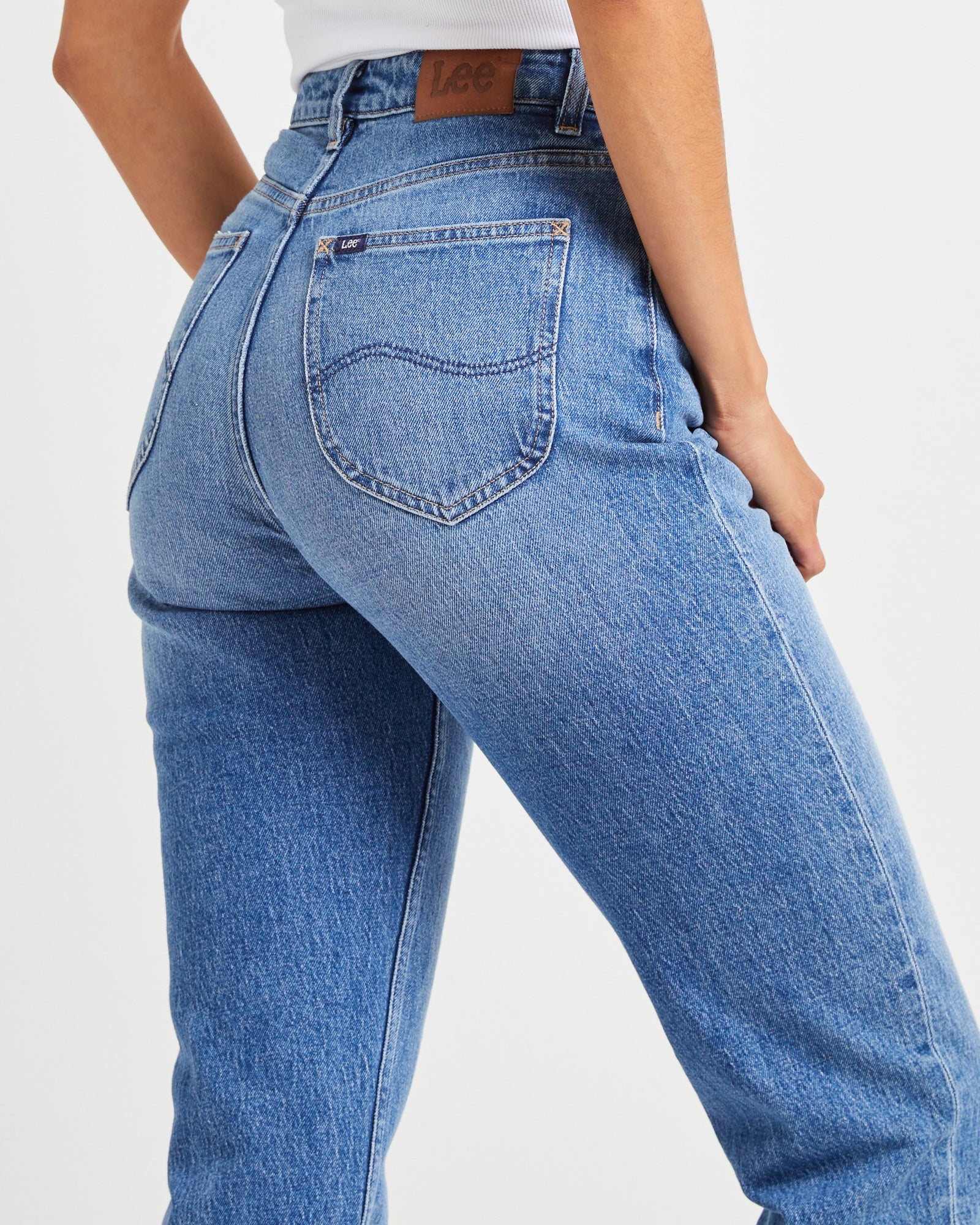 High Mom Denim Jeans Anemone - Image 5