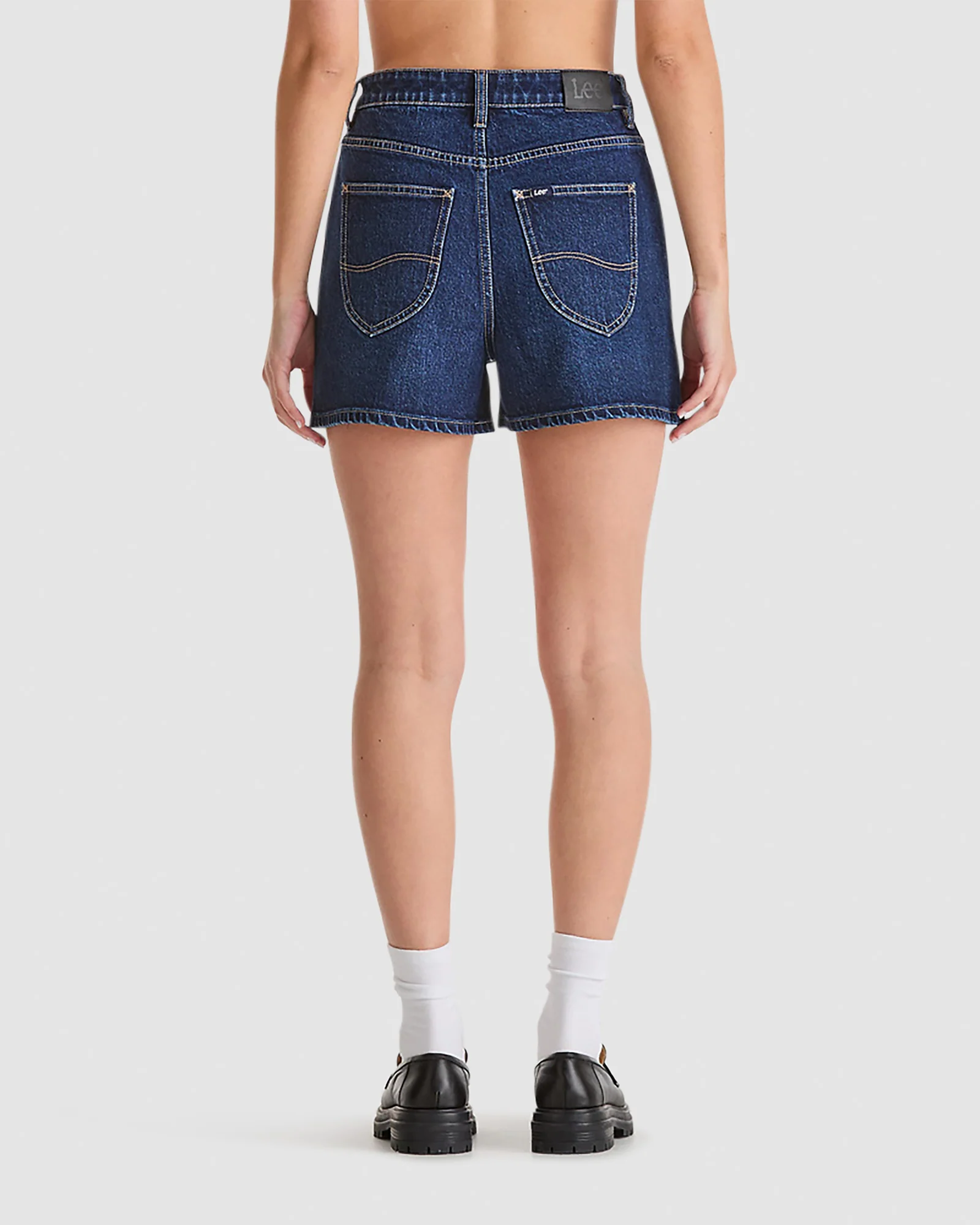 High Relaxed Denim Shorts - Image 4