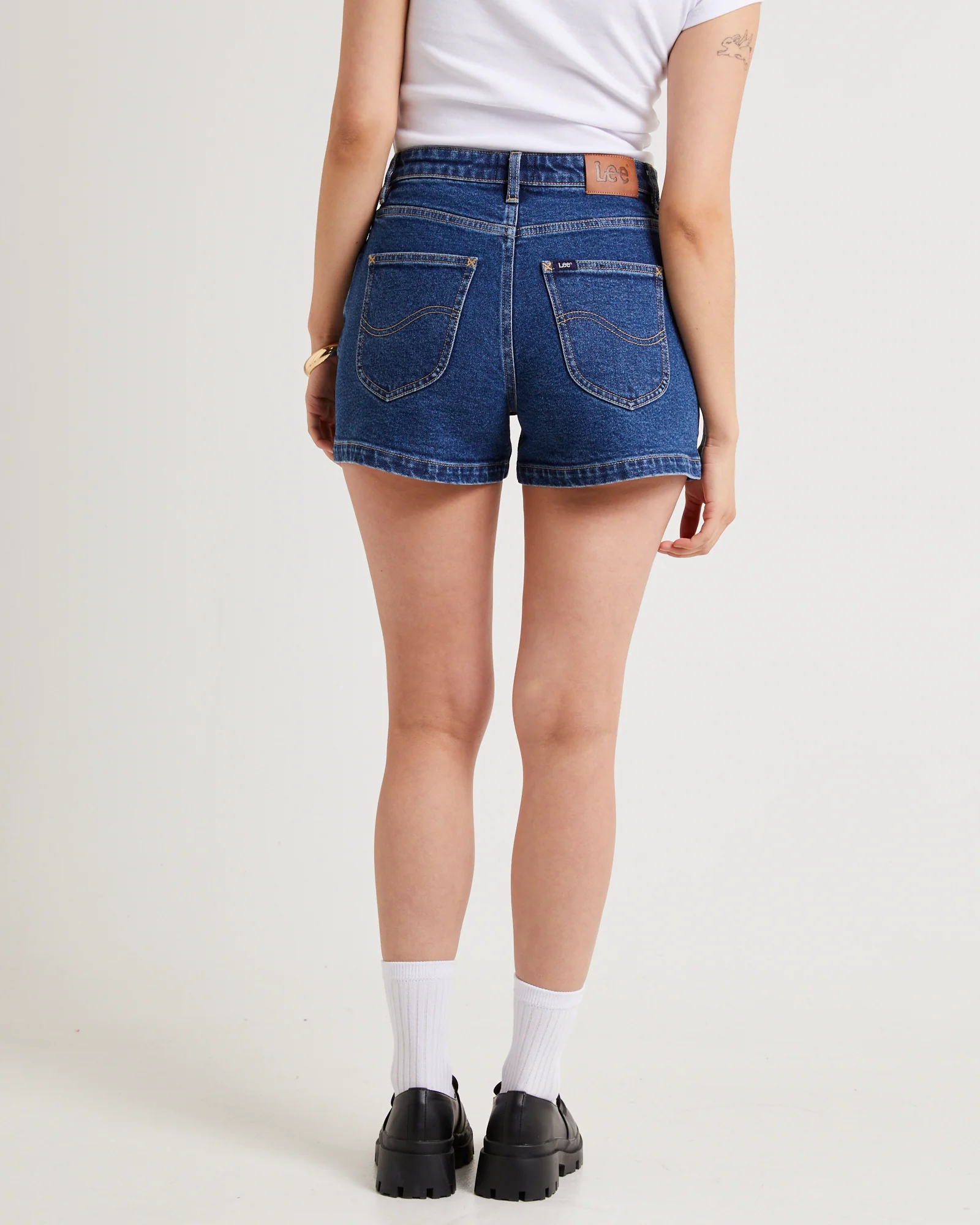 High Relaxed Denim Shorts - Image 2