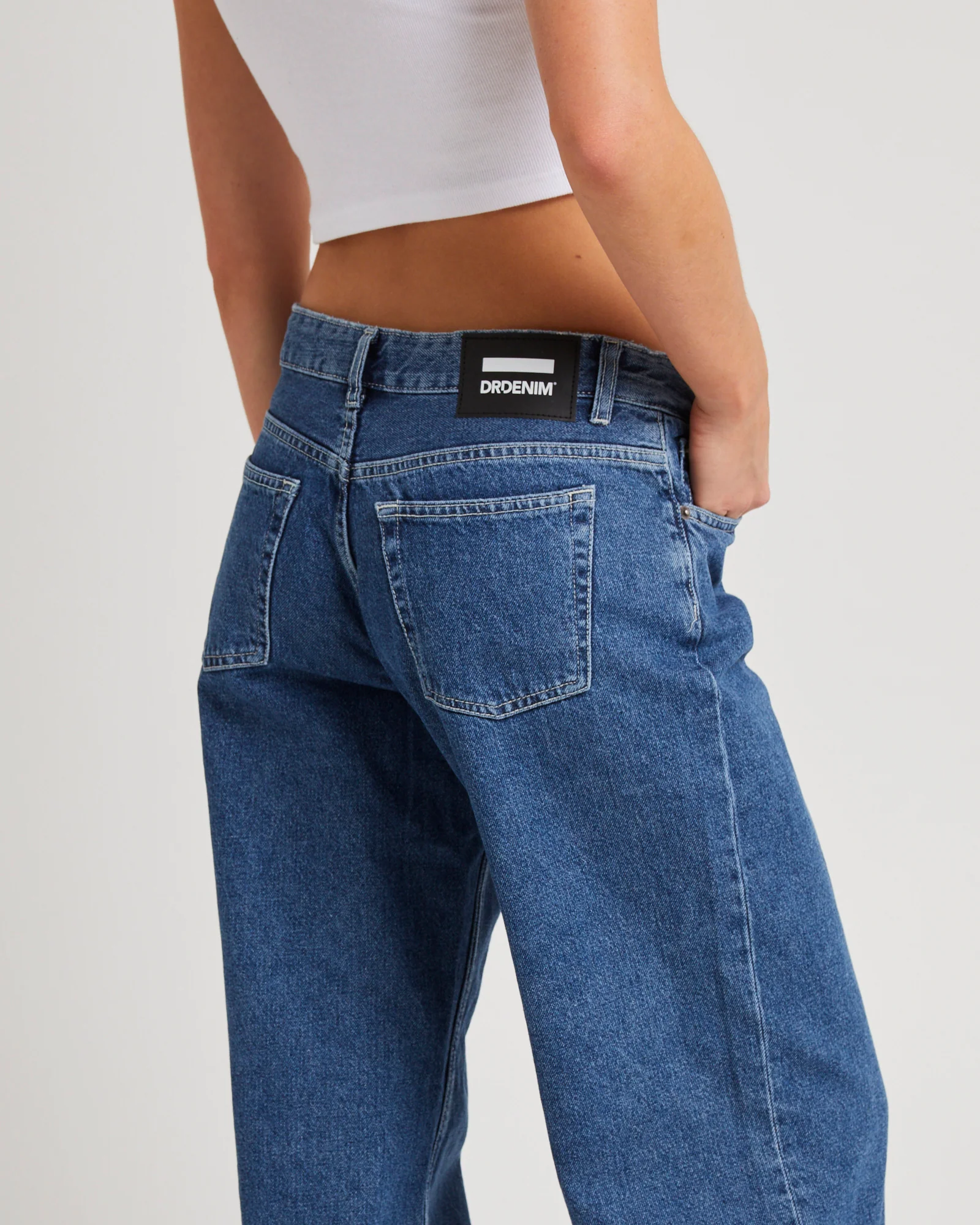 Hill Low Denim Jeans Pebble Mid Stone - Image 5