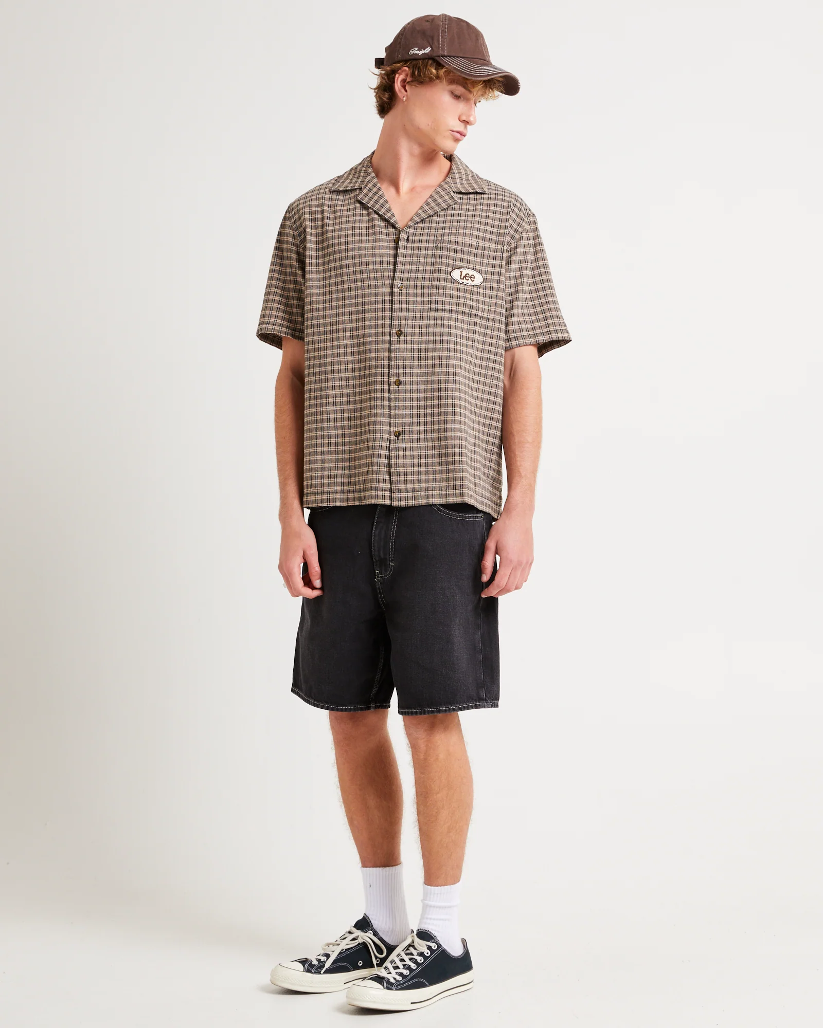 Holiday Shirt Sand Slate Check - Image 4