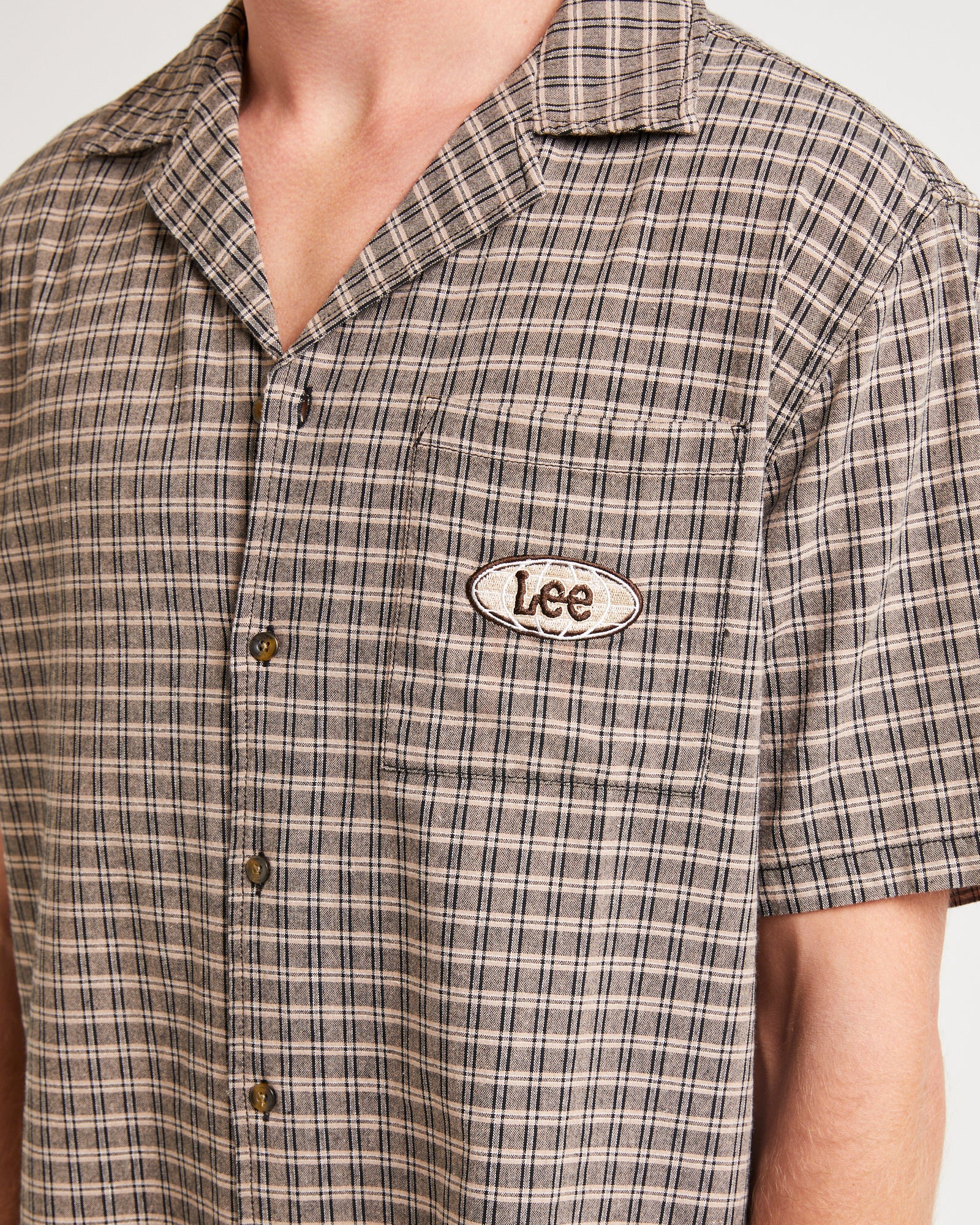 Holiday Shirt Sand Slate Check - Image 5