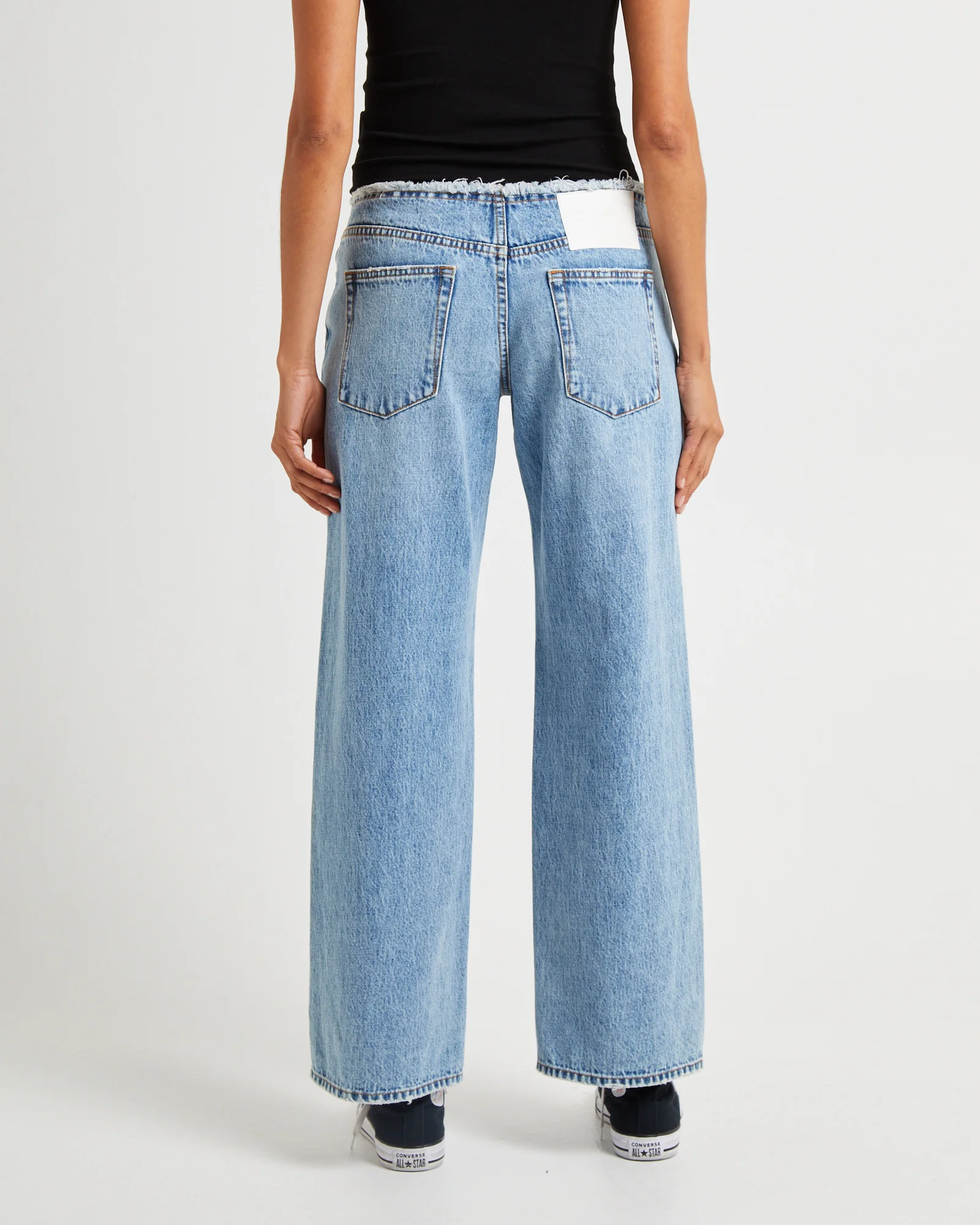 Hollywood Low Riders Low Waist Wide Leg Denim Jeans - Image 2