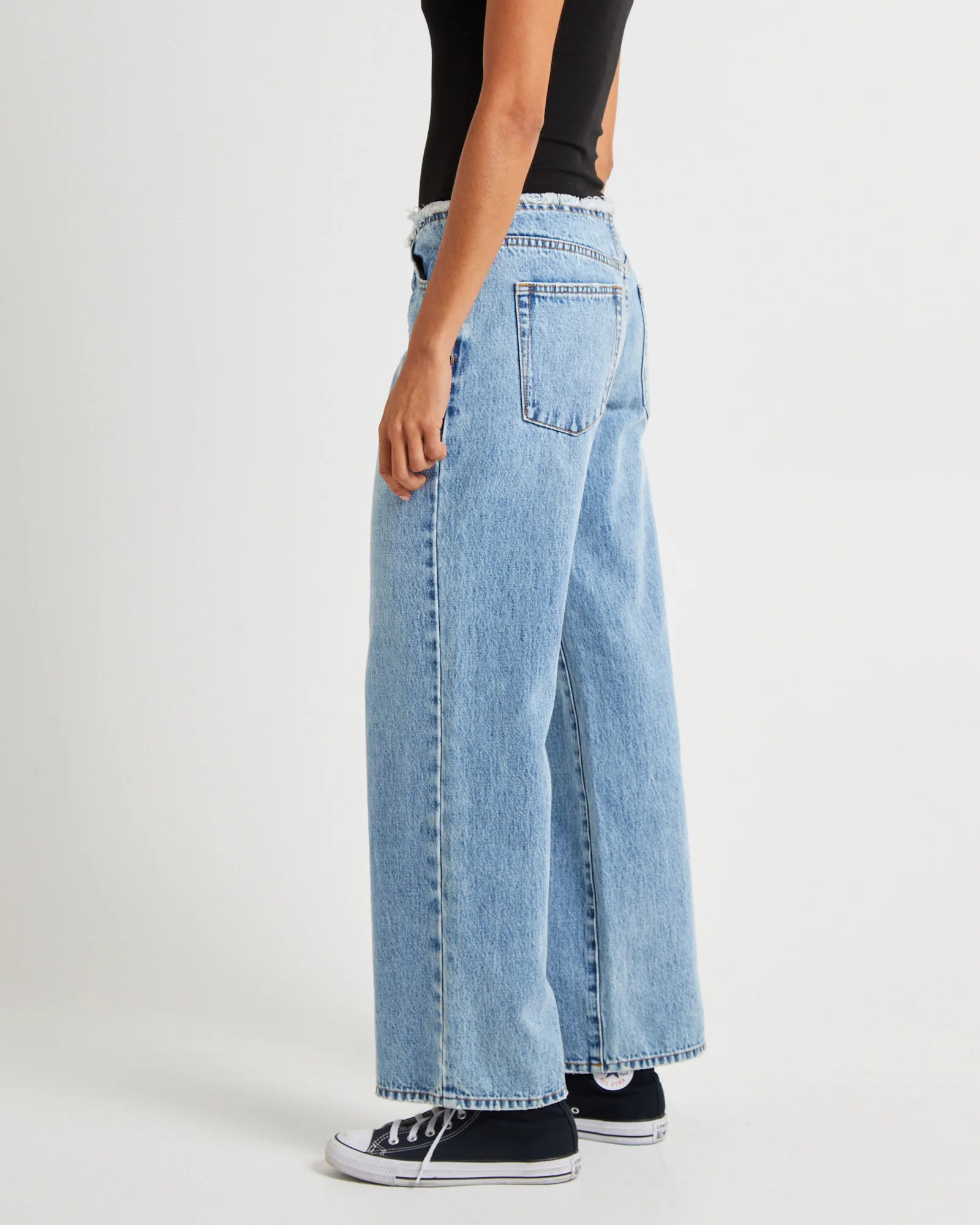 Hollywood Low Riders Low Waist Wide Leg Denim Jeans - Image 4
