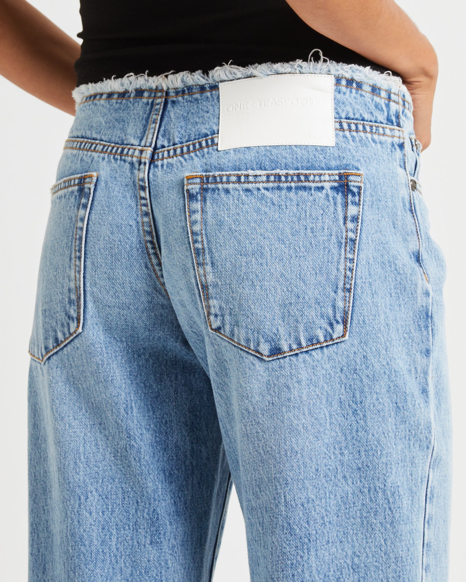 Hollywood Low Riders Low Waist Wide Leg Denim Jeans - Image 5