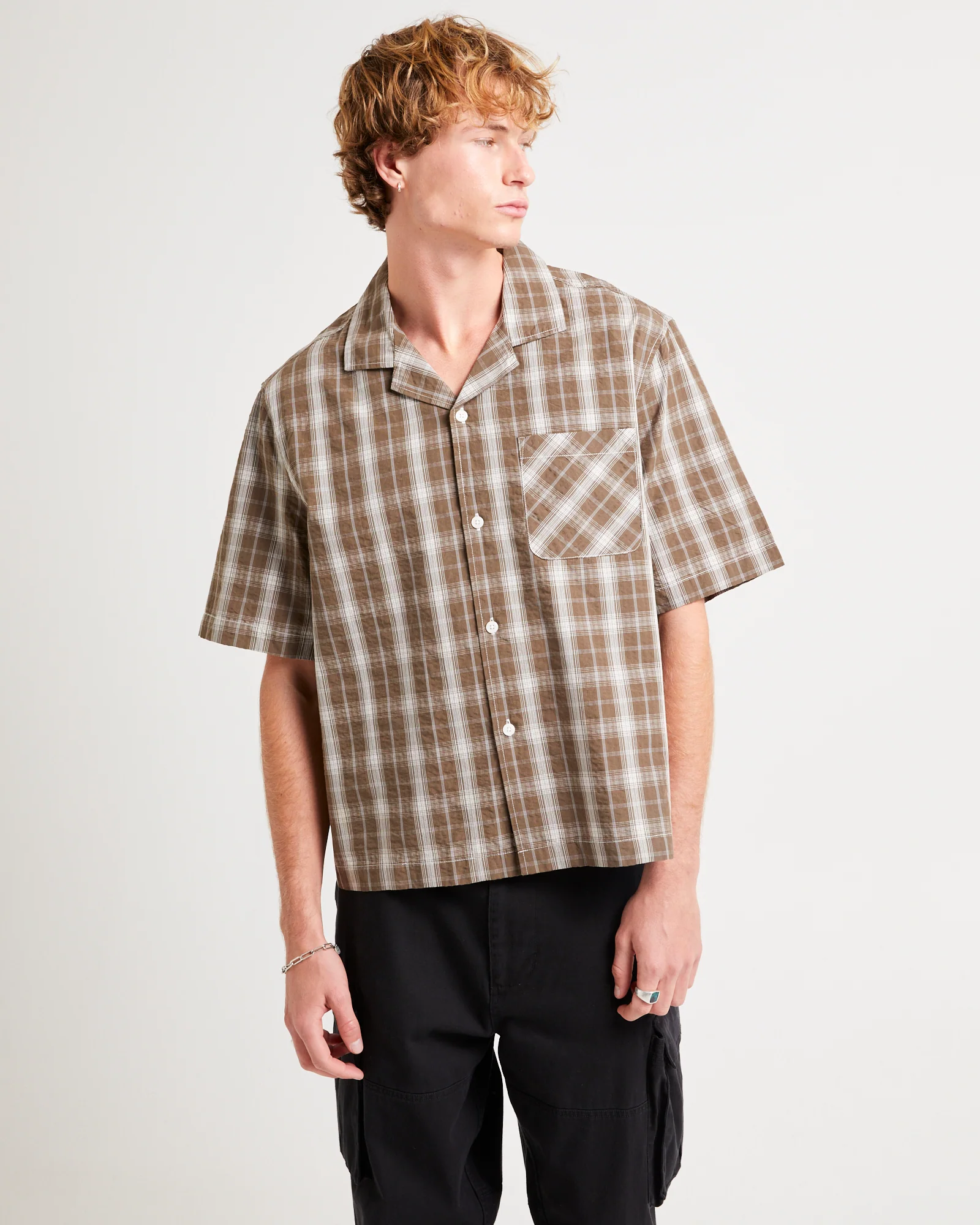Homage Cropped Resort Shirt - Image 3