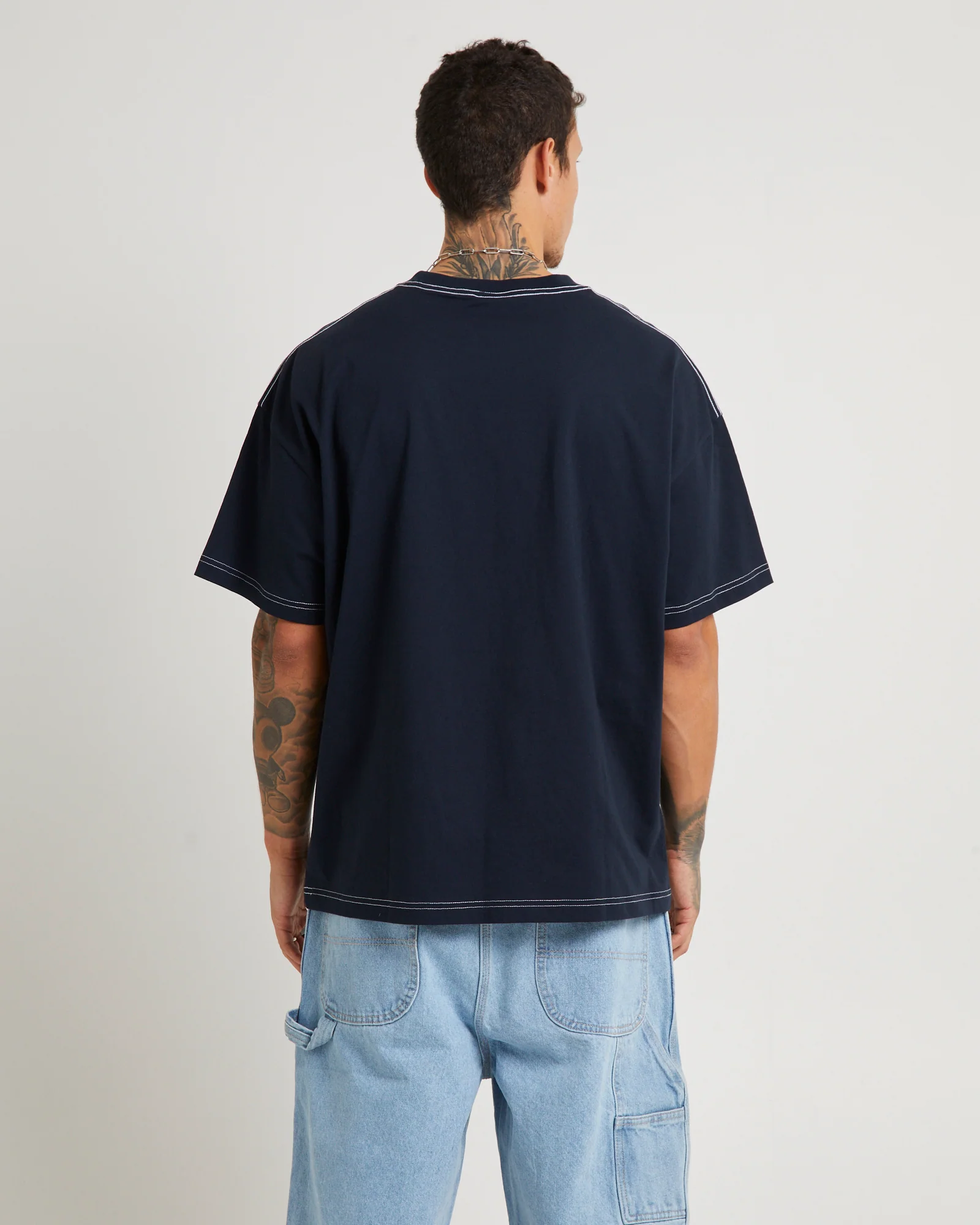 Homerun Double 330 T-Shirt Dark Navy - Image 2