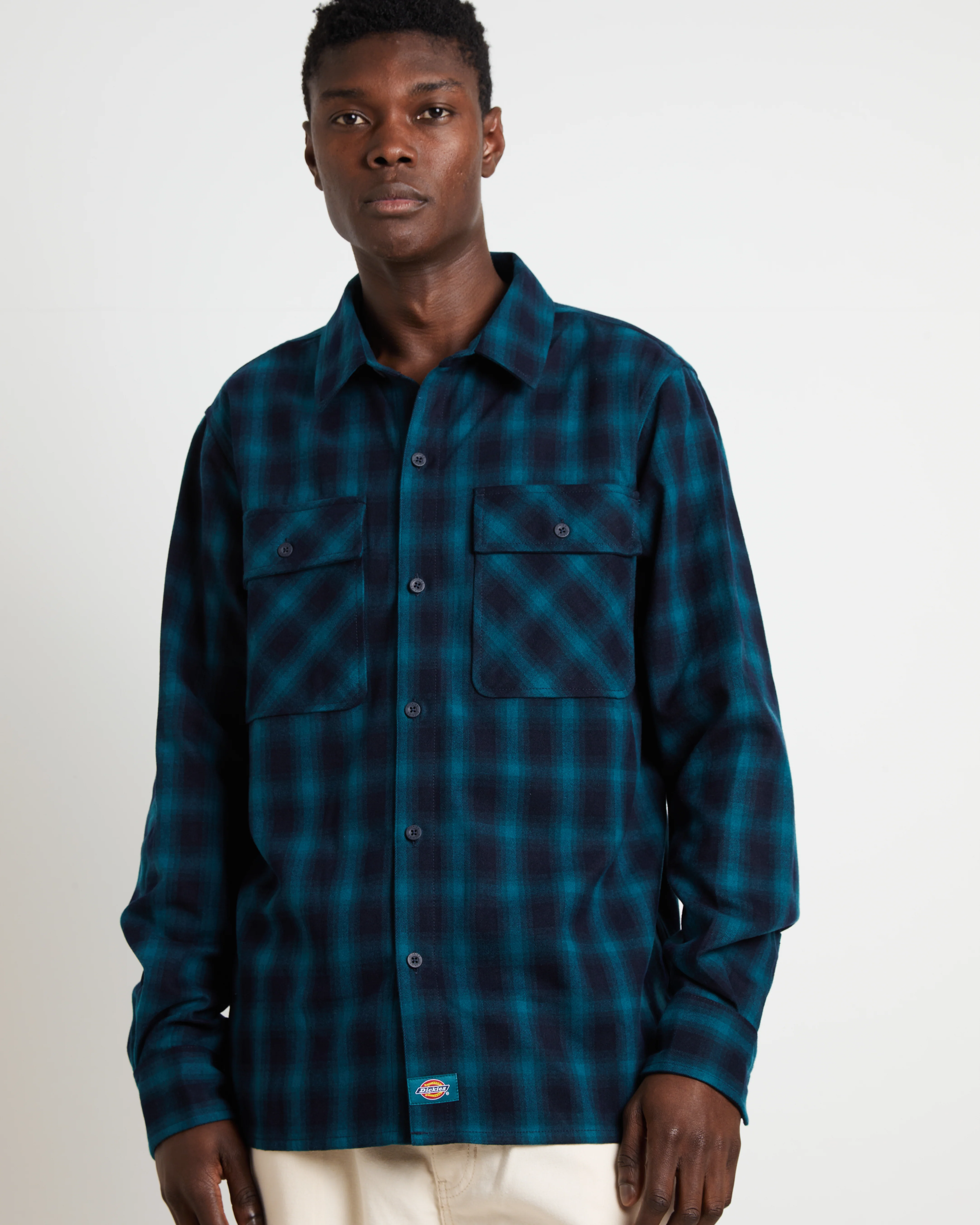 Houston Plaid Long Sleeve Shirt in Dark Lincoln Green - Image 5