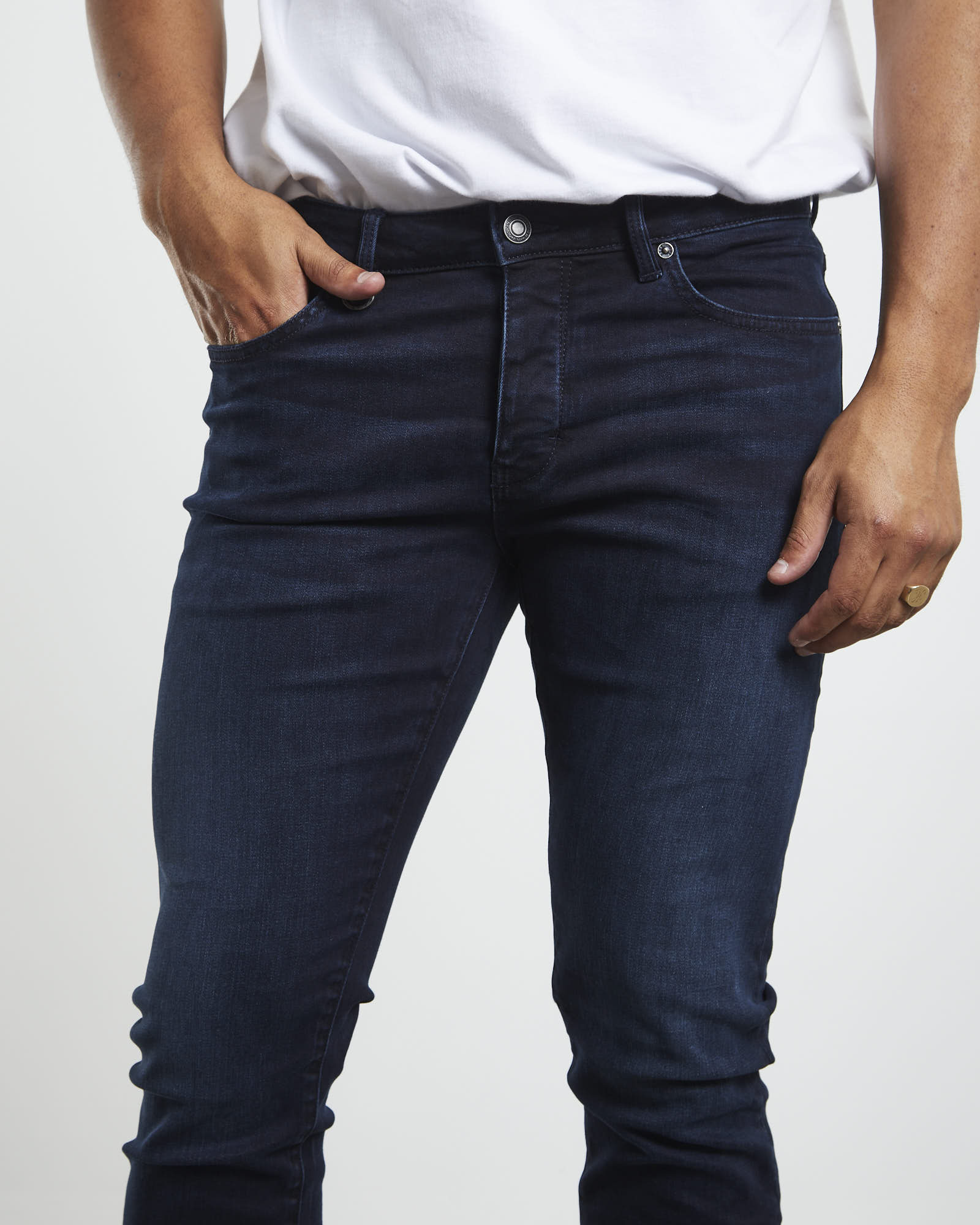 Iggy Skinny Denim Jeans Polar Dark - Image 6