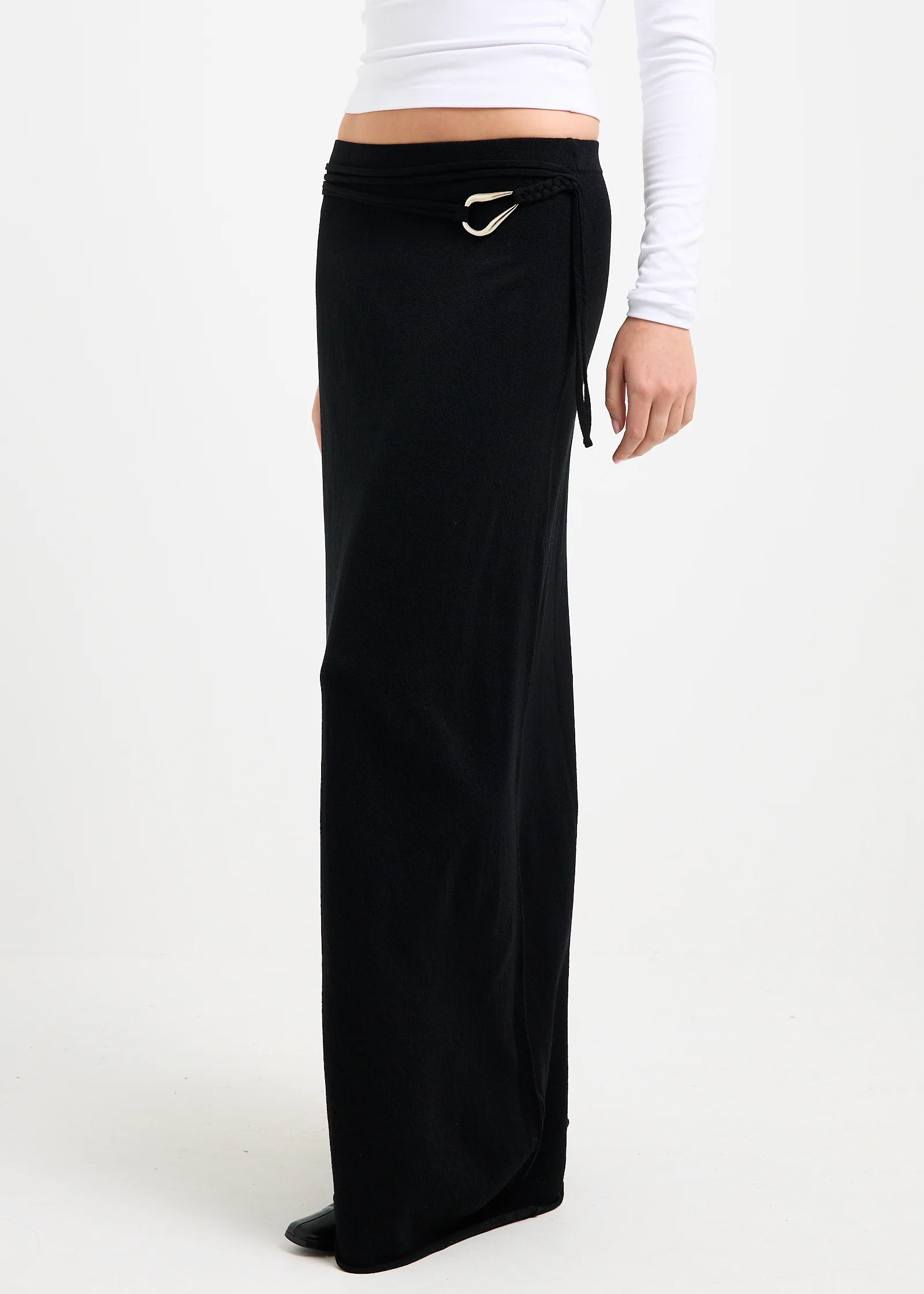 Imola Belted Knit Maxi Skirt - Image 3