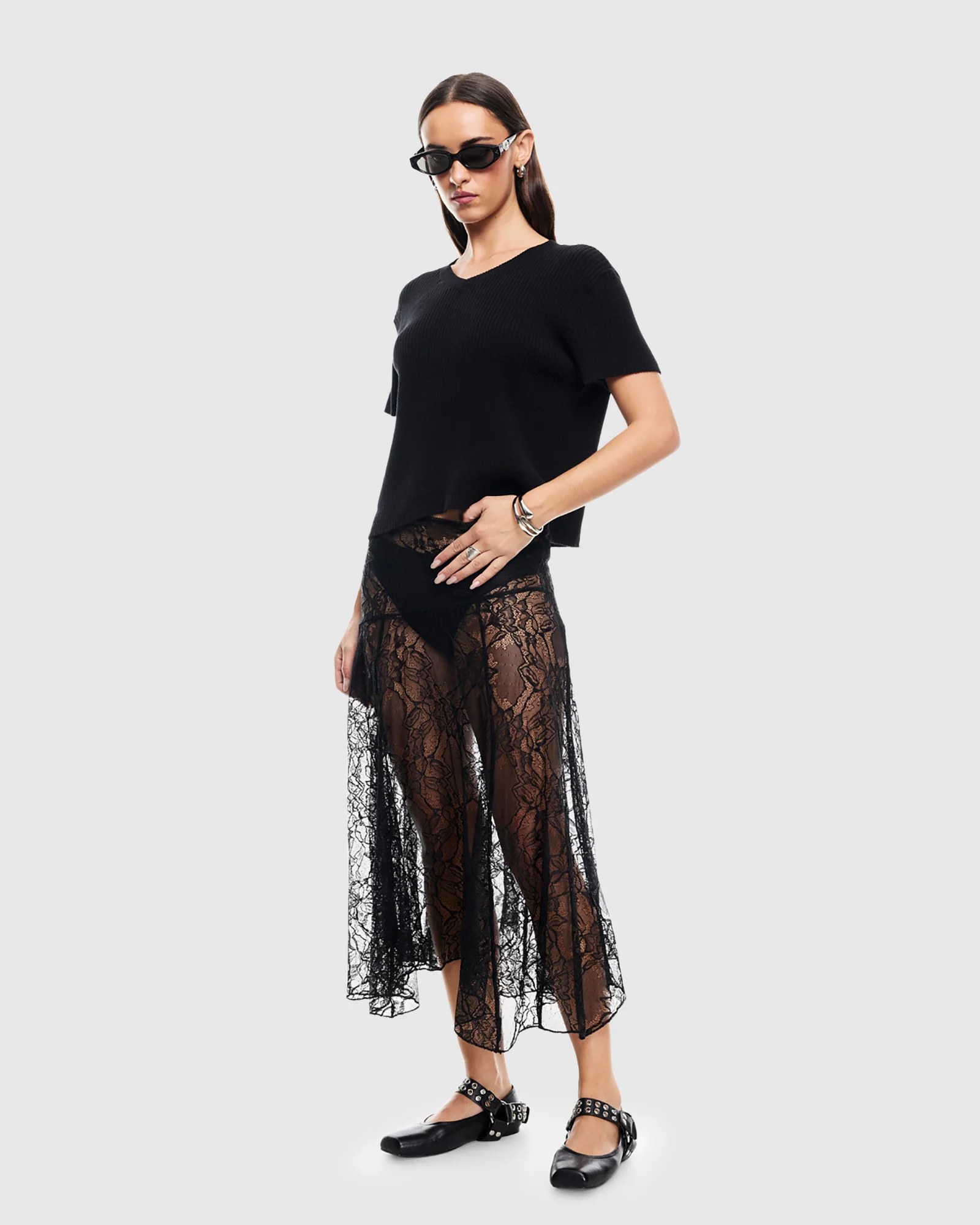 In Bloom Lace Midi Skirt - Image 2