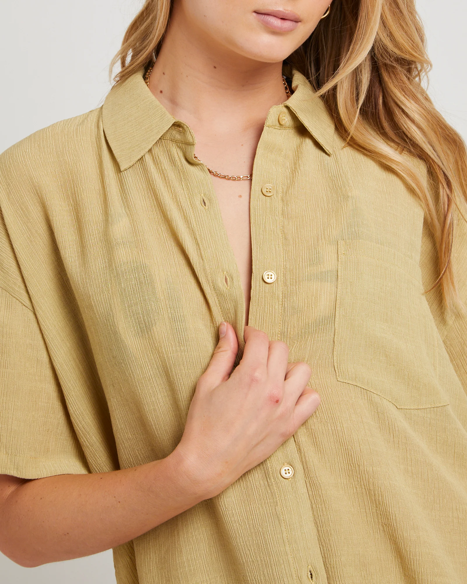 Indra Crinkle Oversized Shirt - Image 6