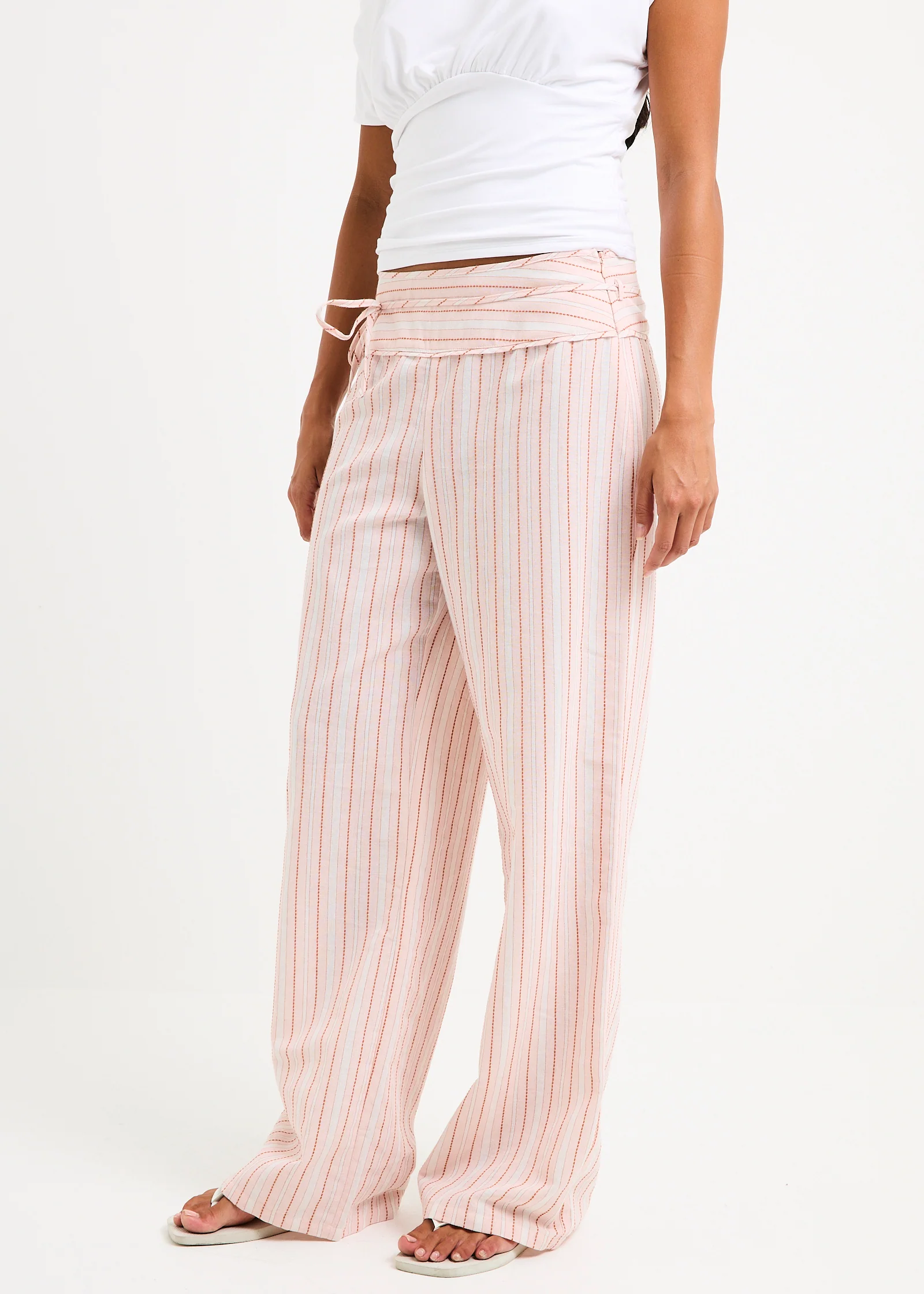 Ines Stripes Low Rise Pants - Image 5