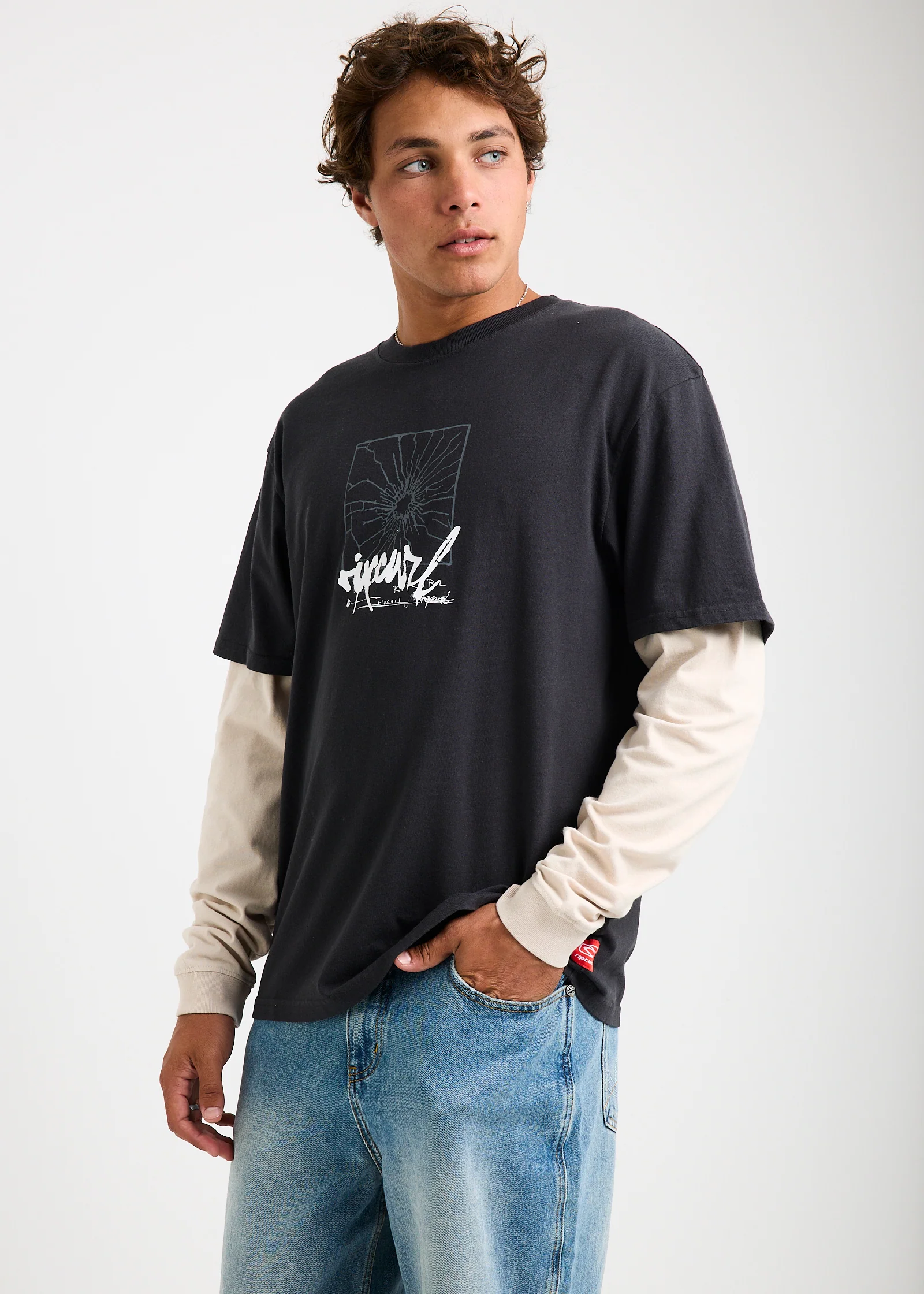 Inner Visions Smashed Long Sleeve Loose Shirt - Image 3