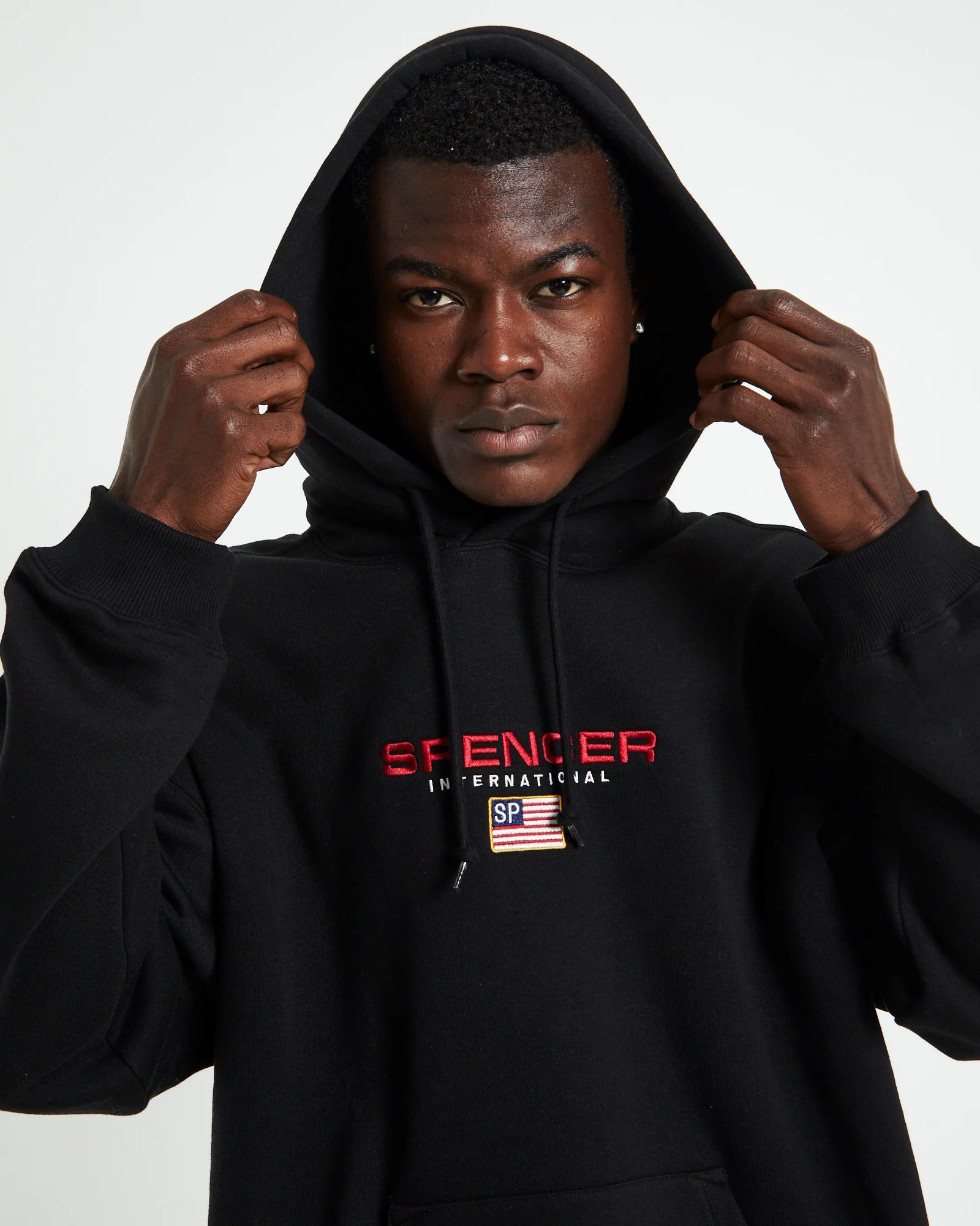 International Hoodie Black - Image 6
