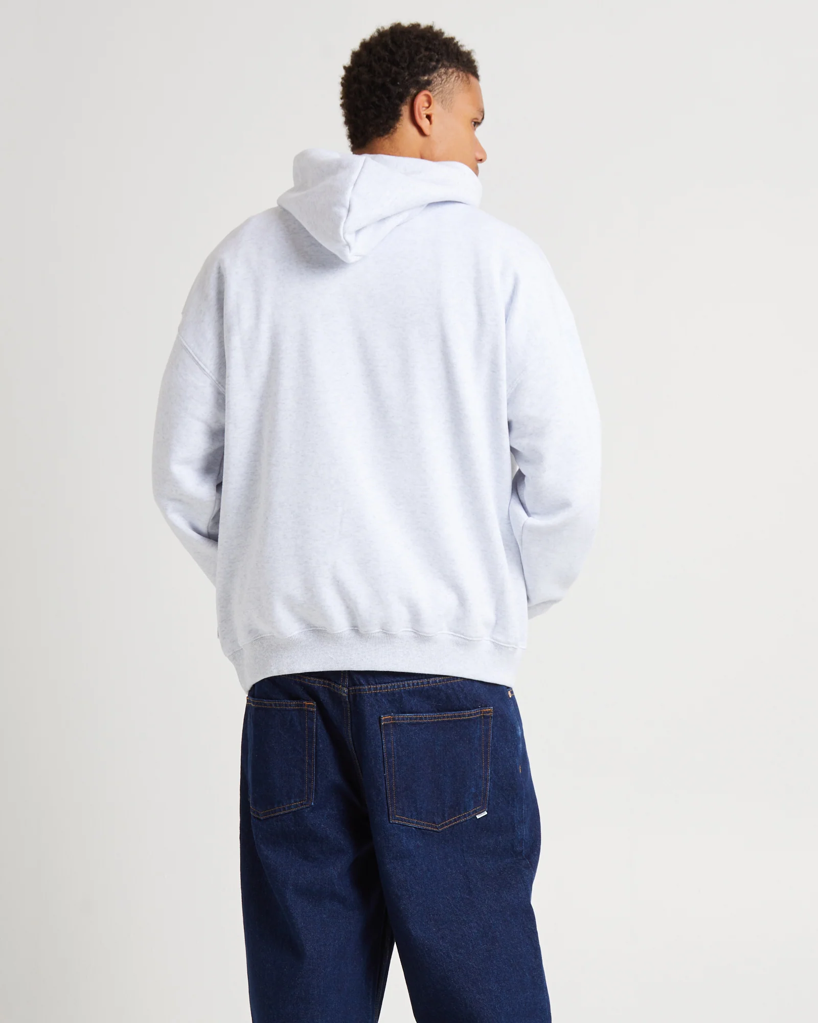 International Hoodie Jumper Frost Marle Grey - Image 2