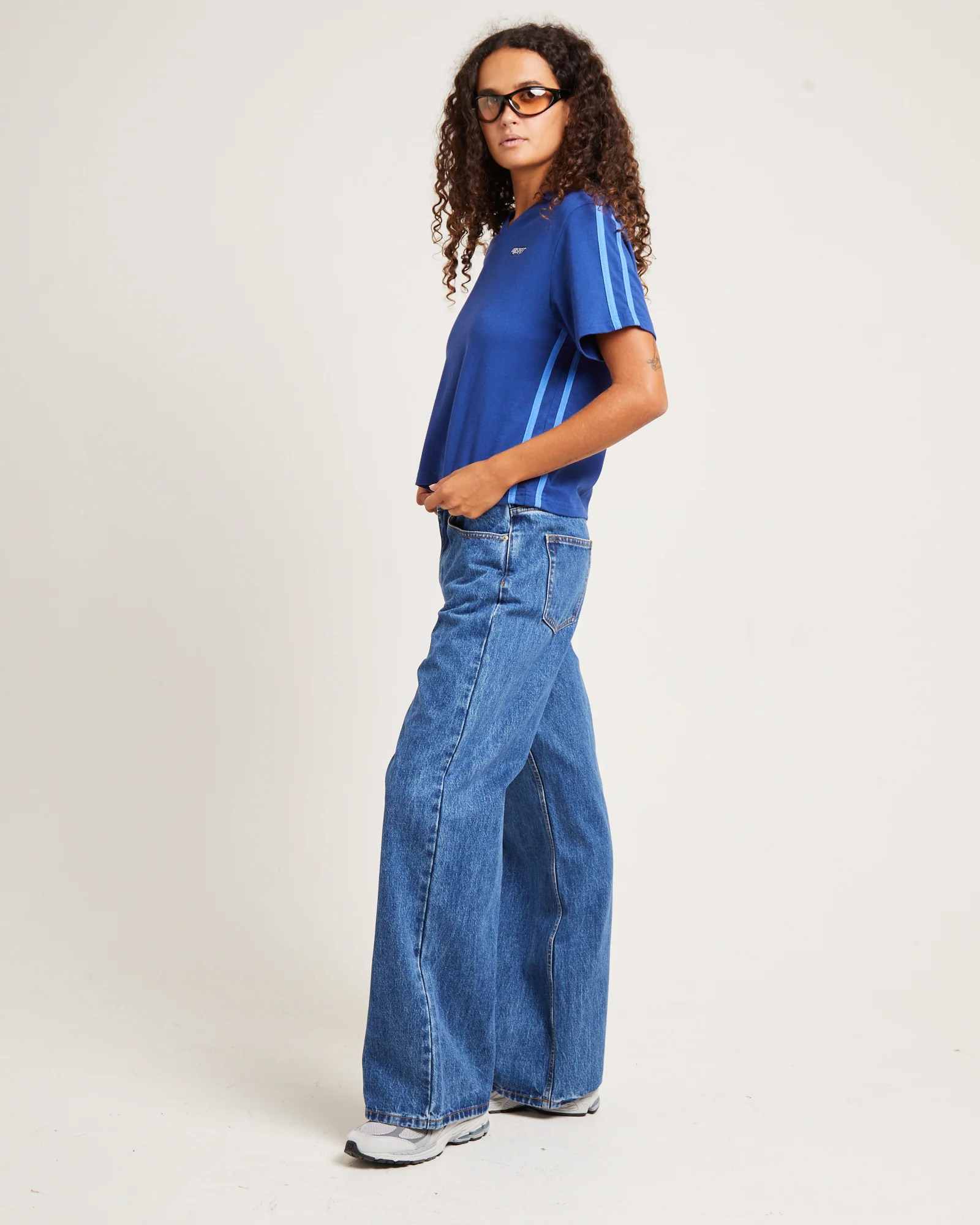 Into Nirvana Short Sleeve Polo Tee Navy - Image 4