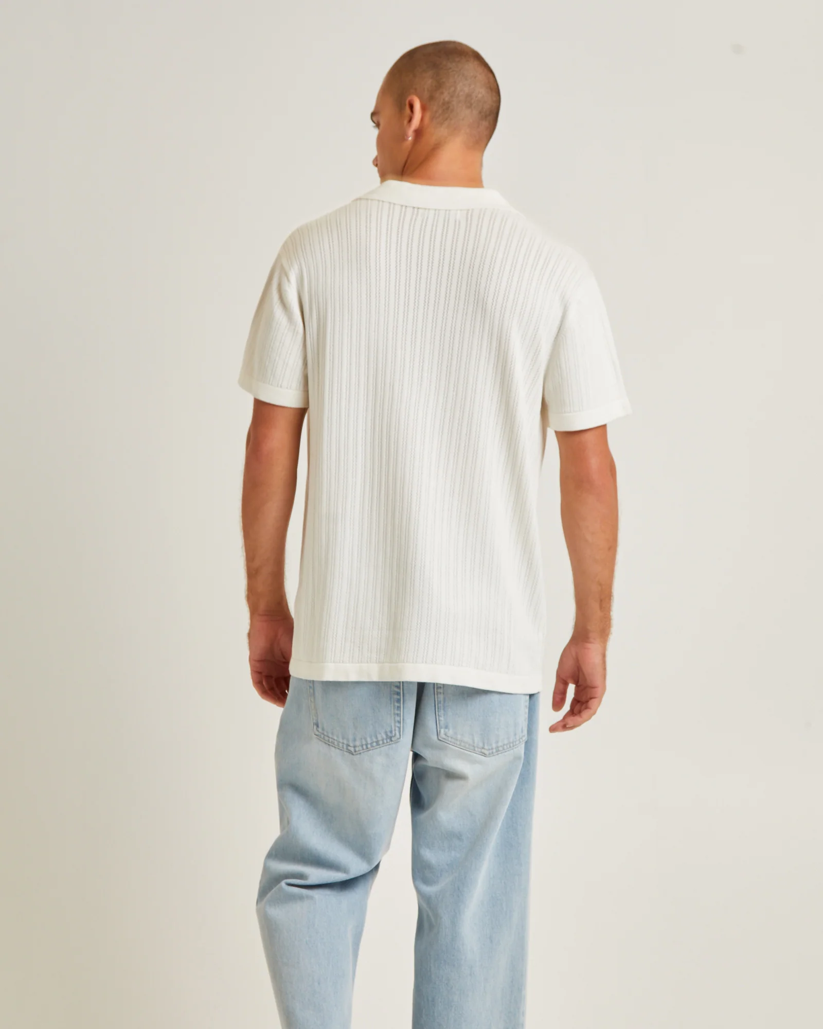 Intro Polo Short Sleeve Shirt White - Image 2