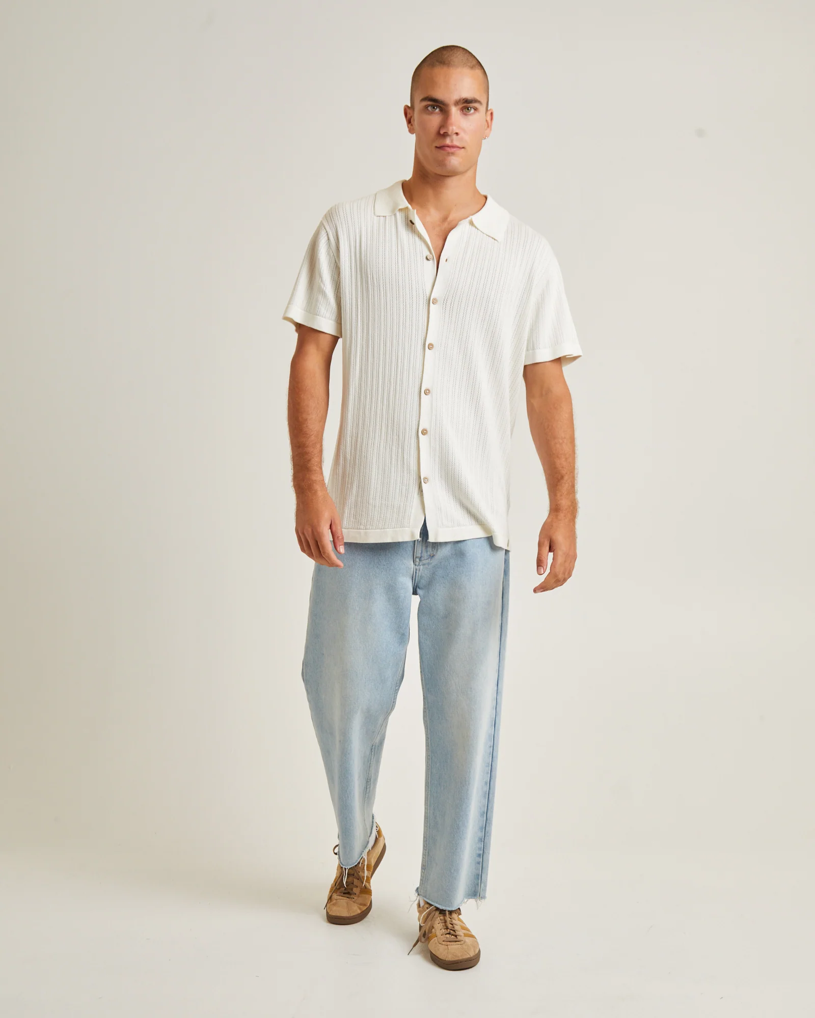 Intro Polo Short Sleeve Shirt White - Image 3