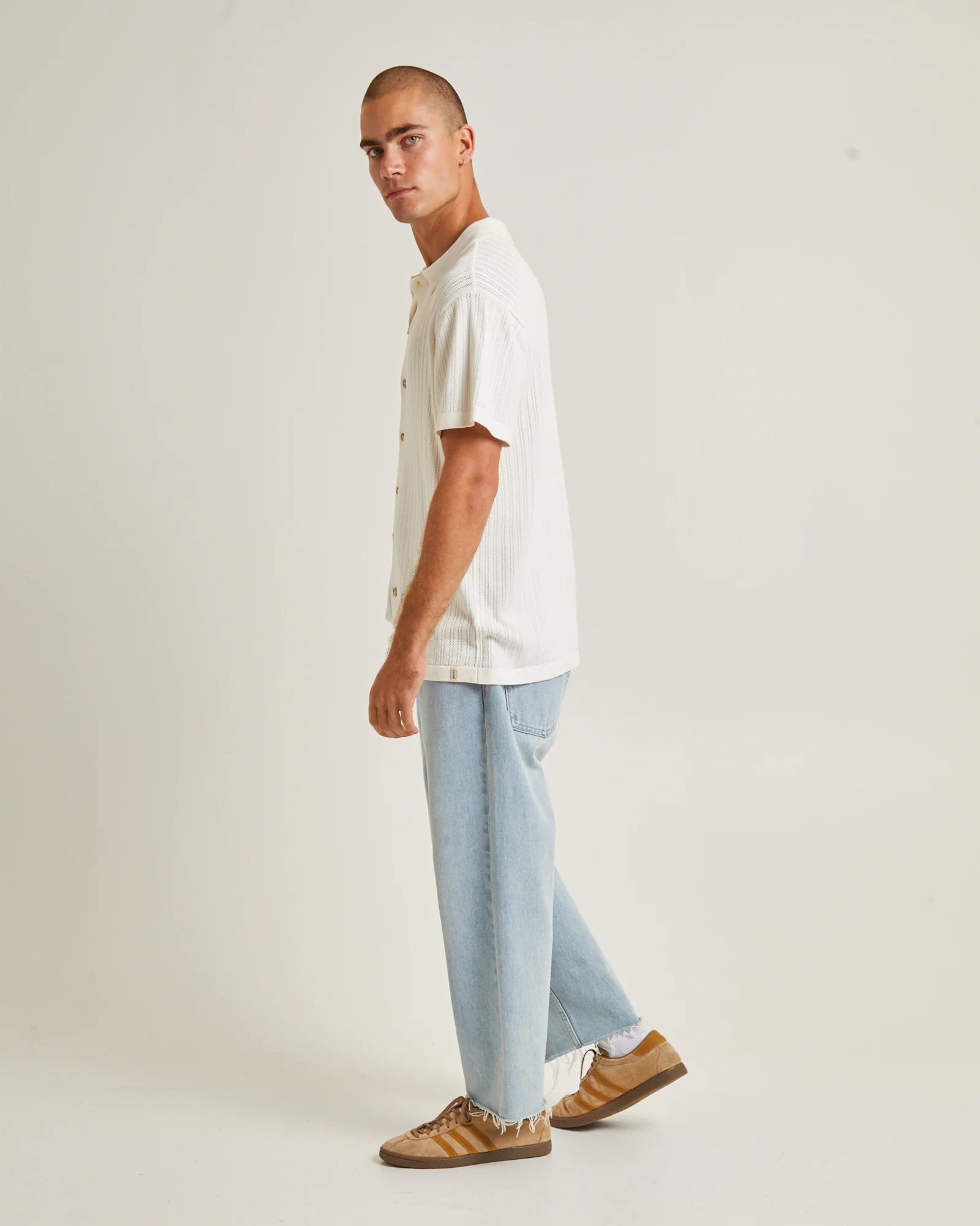 Intro Polo Short Sleeve Shirt White - Image 4