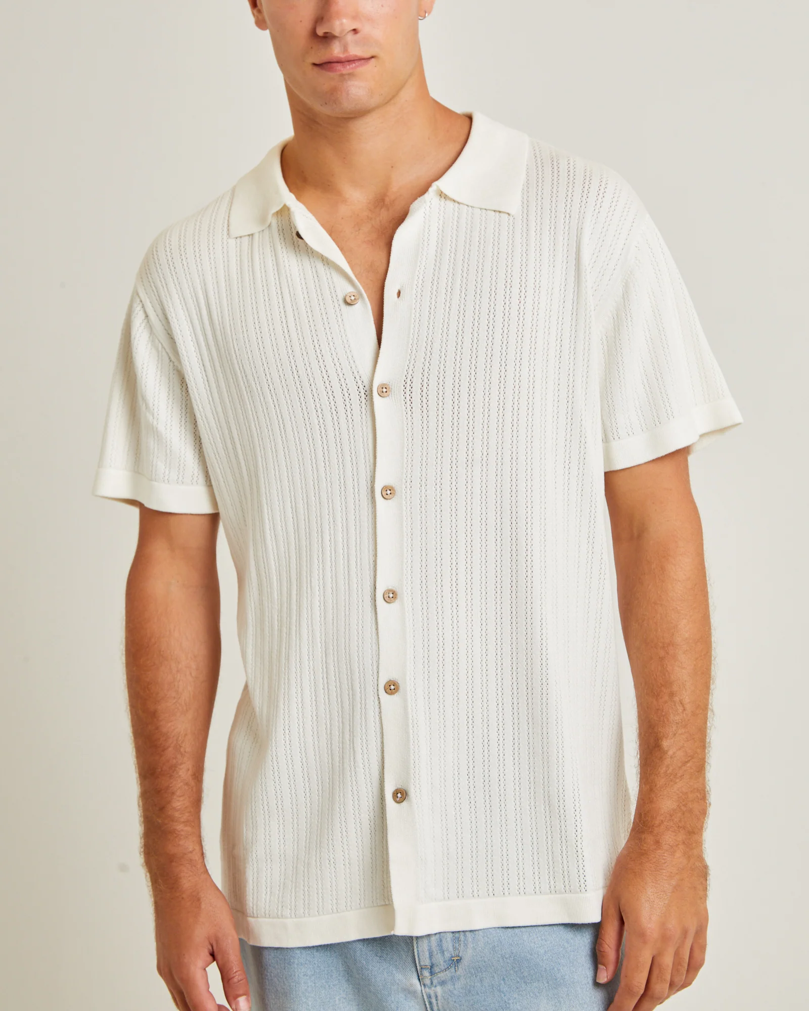 Intro Polo Short Sleeve Shirt White - Image 5