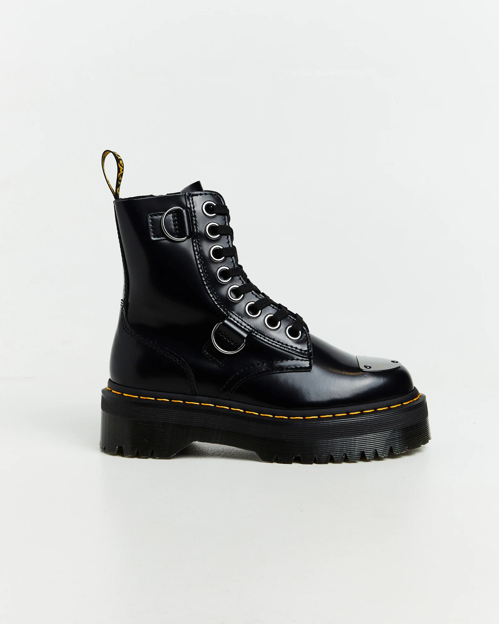 Jadon Alt 8 Eye Boots Black Buttero - Image 2