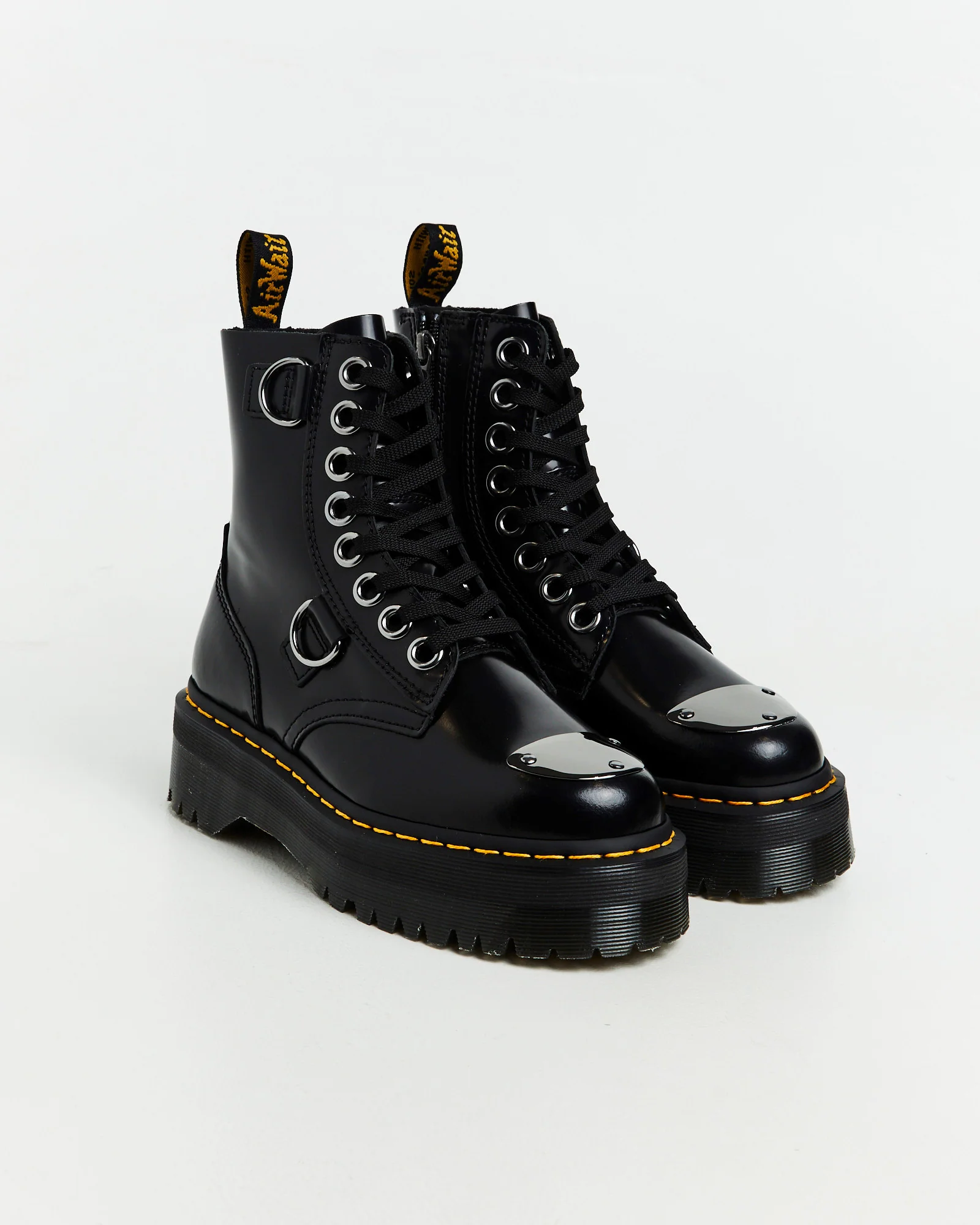 Jadon Alt 8 Eye Boots Black Buttero - Image 3