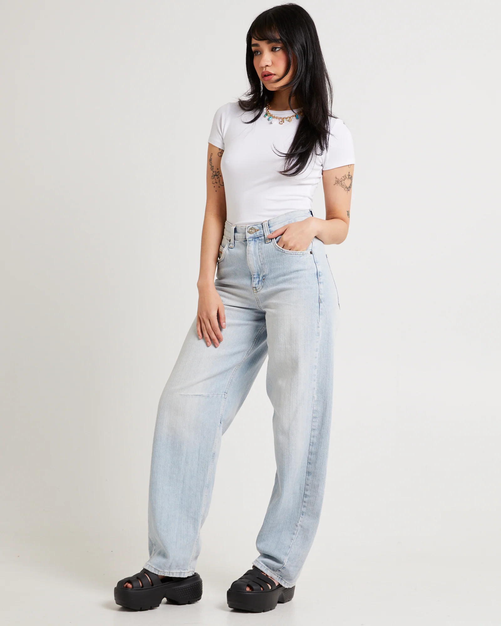 Jaquard Stripe Logan Jeans - Image 4