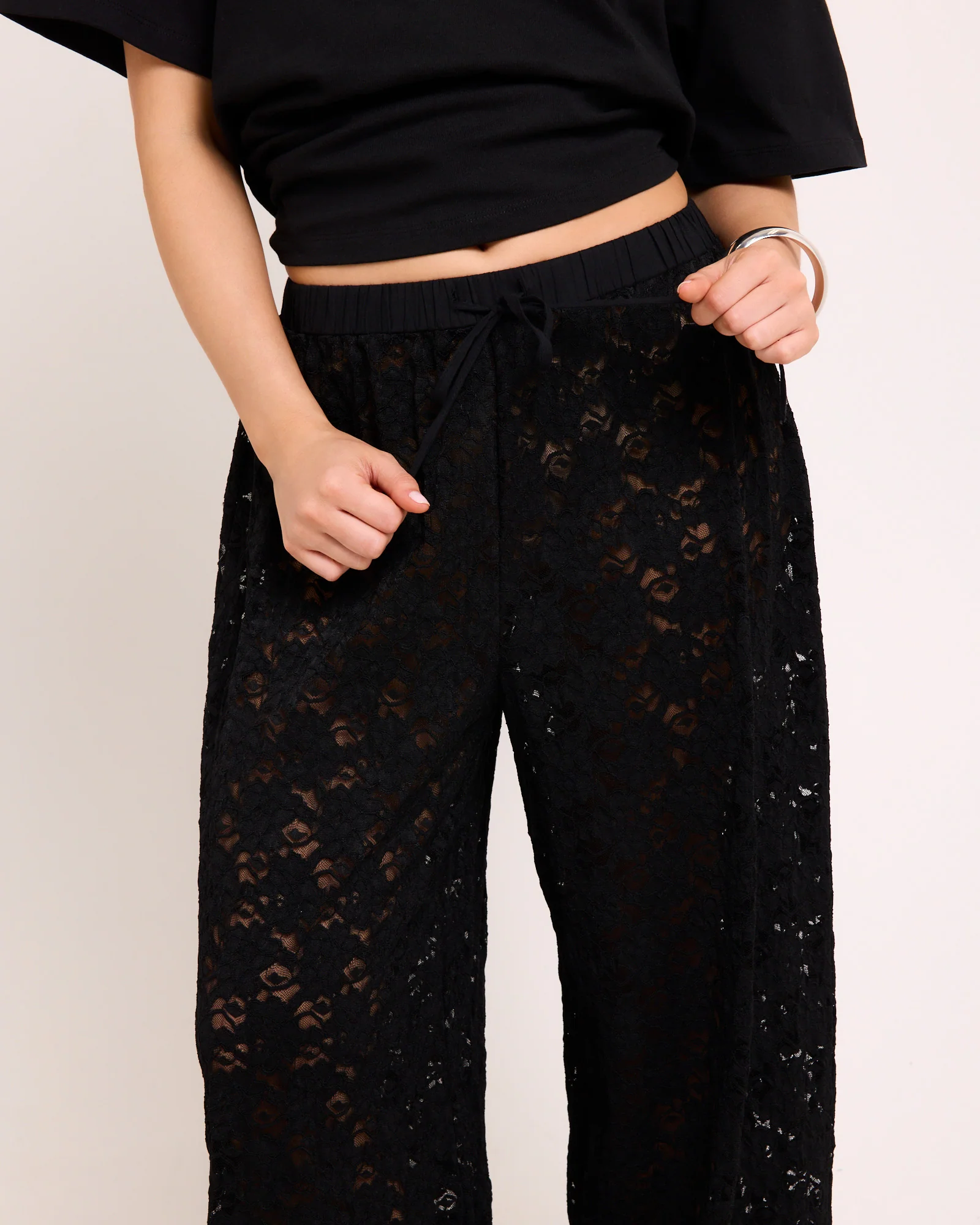 Jasmine Lace Relaxed Pants - Image 5