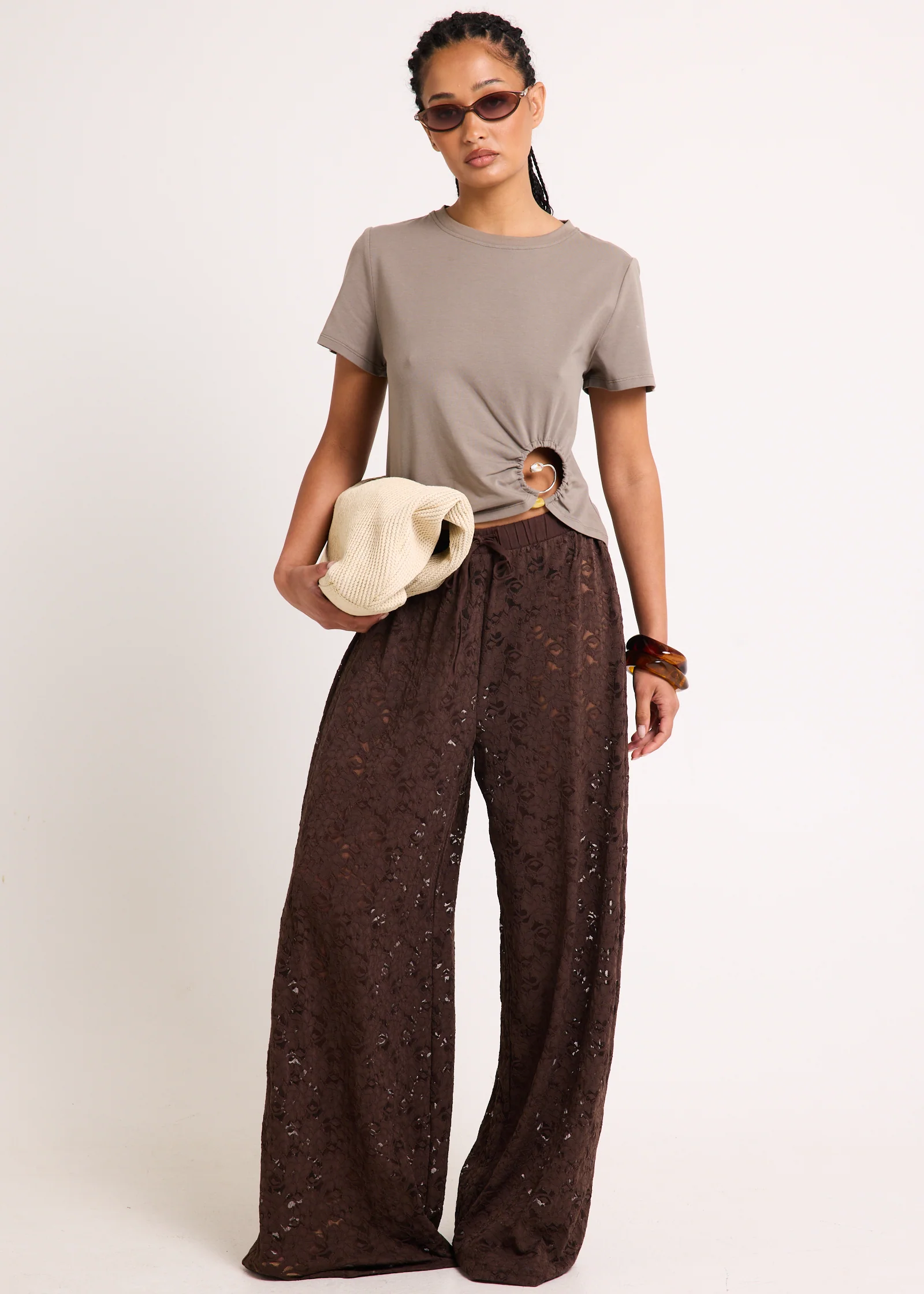 Jasmine Lace Relaxed Pants