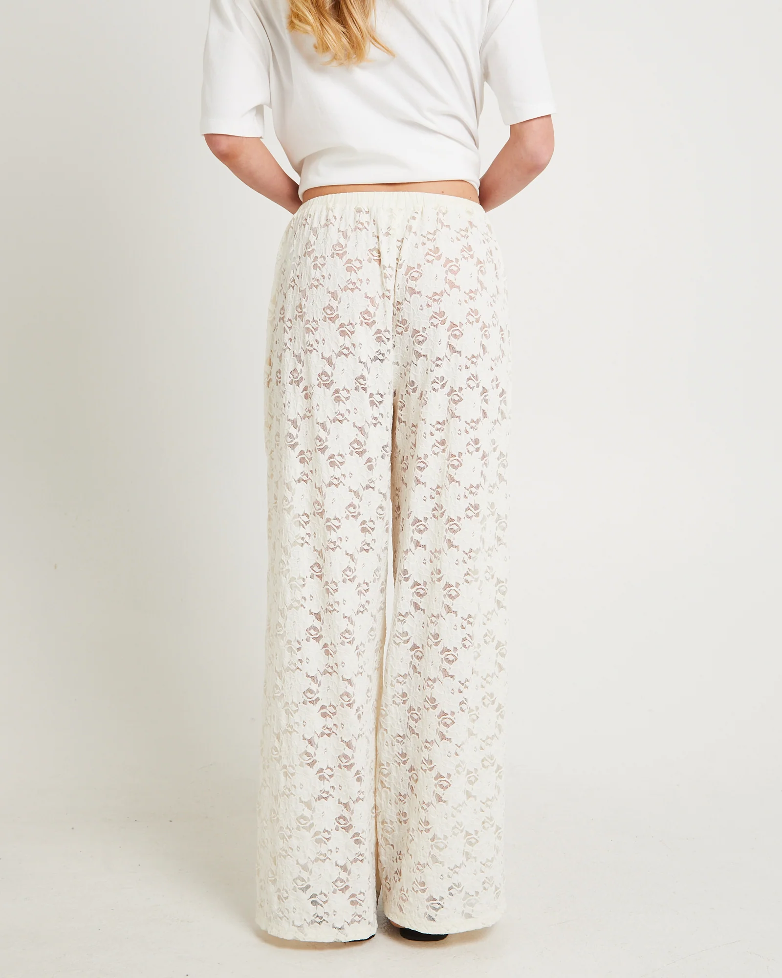 Jasmine Lace Relaxed Pants - Image 4
