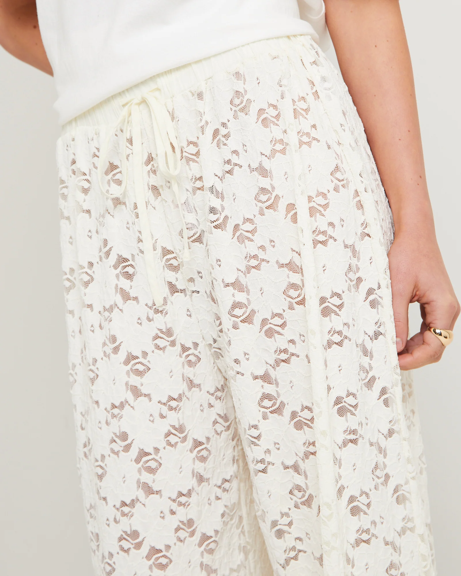 Jasmine Lace Relaxed Pants - Image 5
