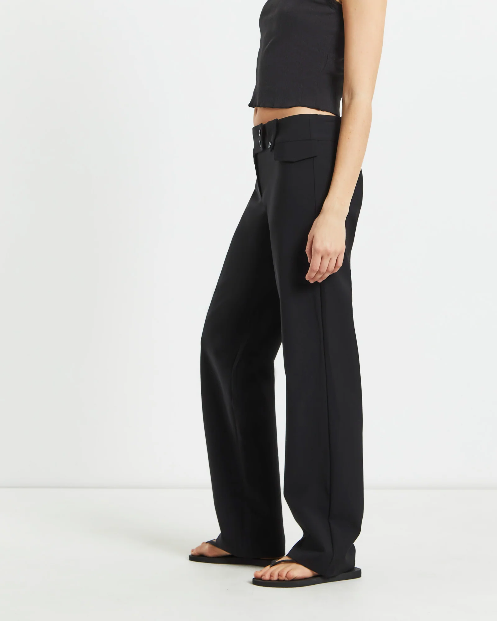 Jaylee Low Rise Seam Front Pants - Image 2