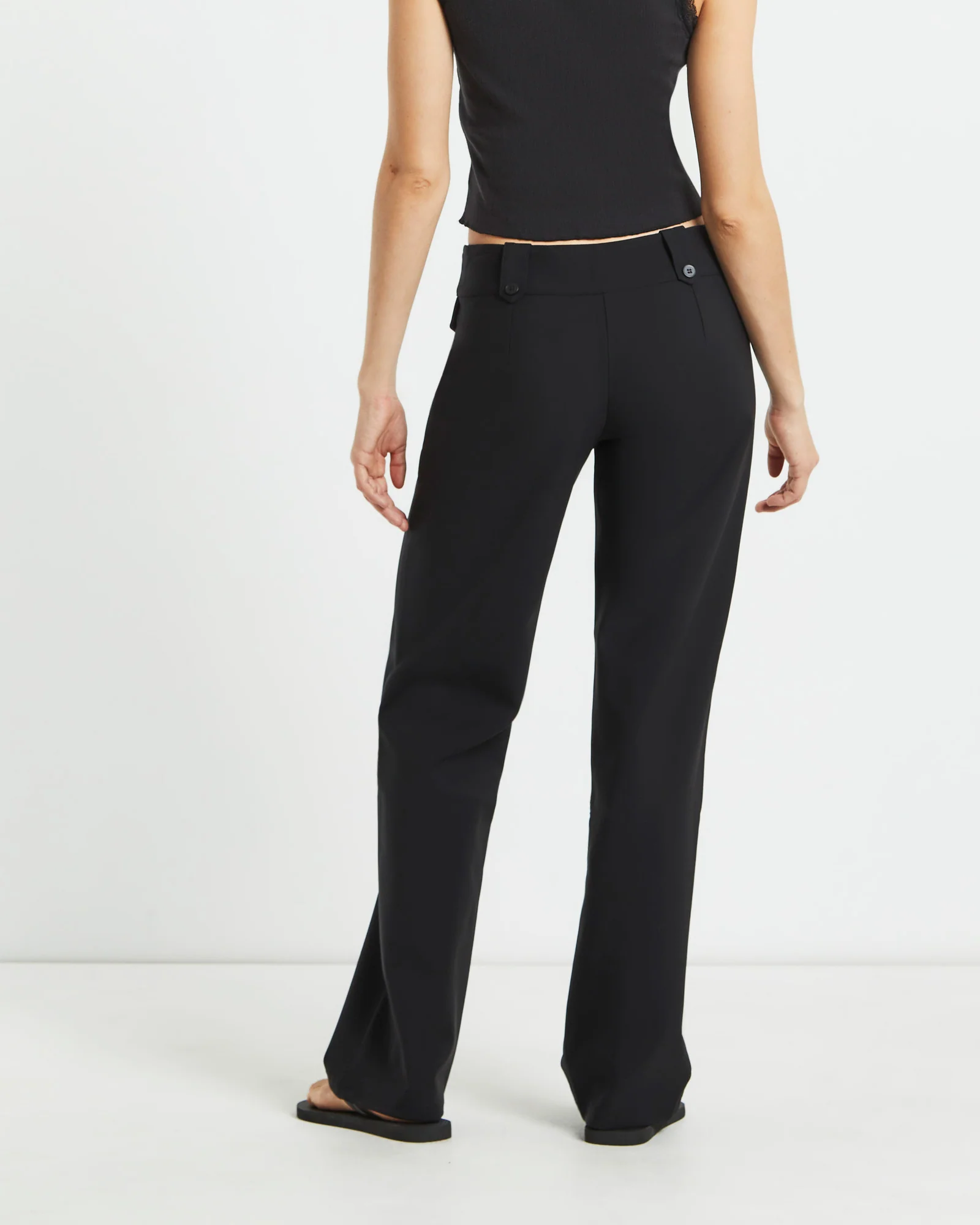 Jaylee Low Rise Seam Front Pants - Image 3