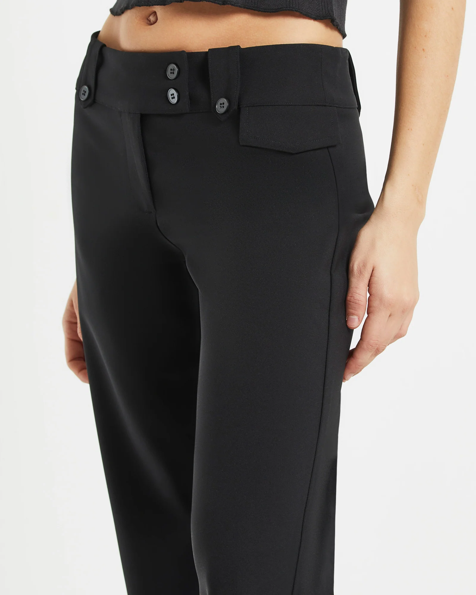 Jaylee Low Rise Seam Front Pants - Image 6