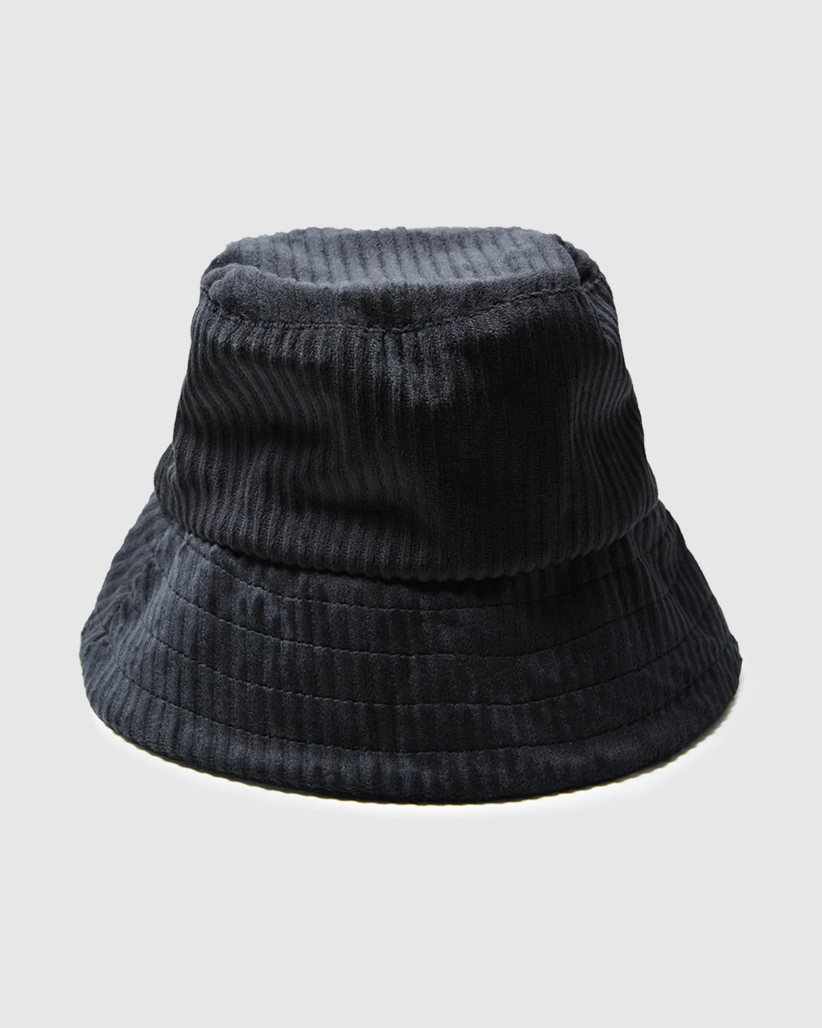 Jaynee Jumbo Cord Bucket Hat Black - Image 2