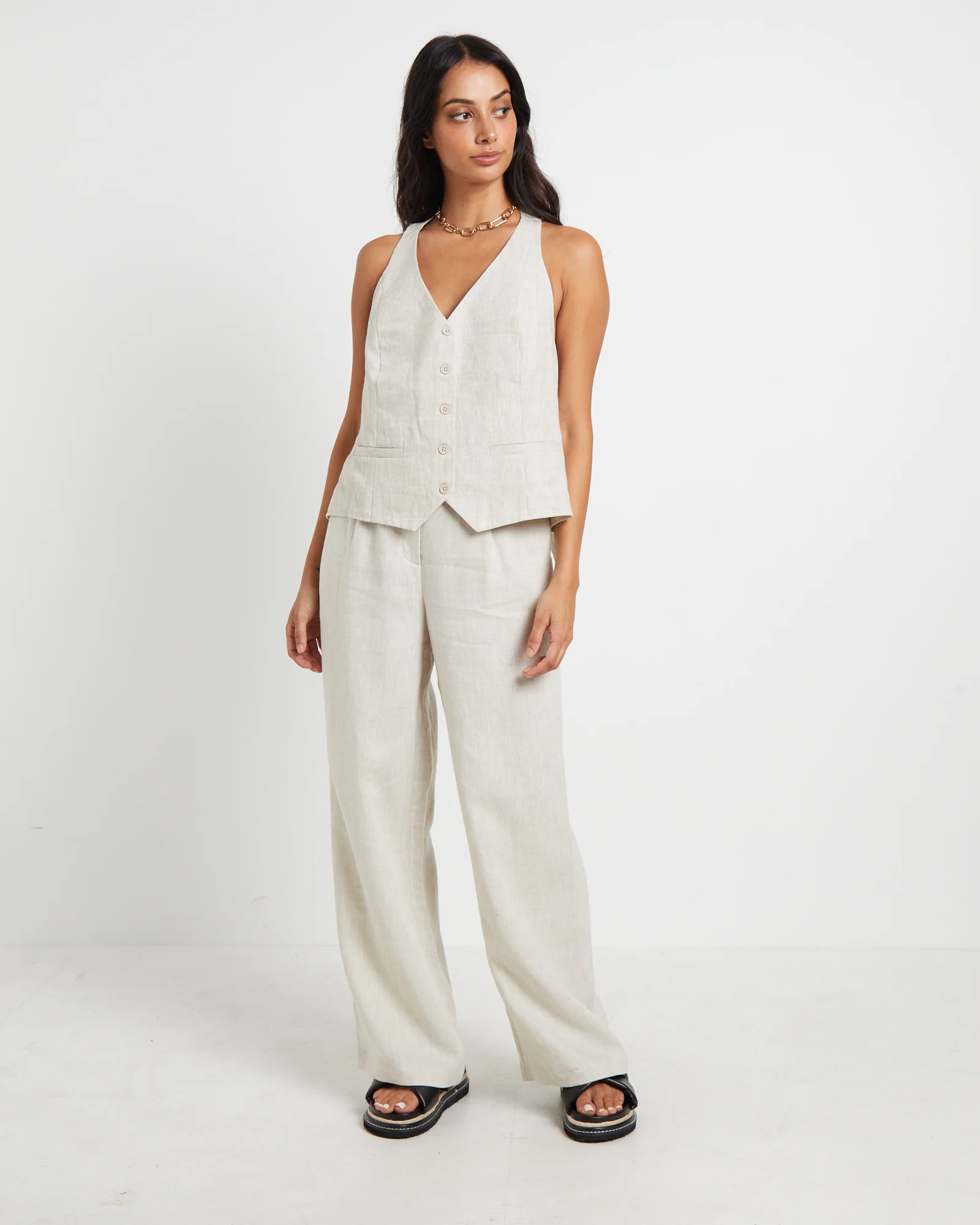 Jemimah Linen Trousers - Image 3