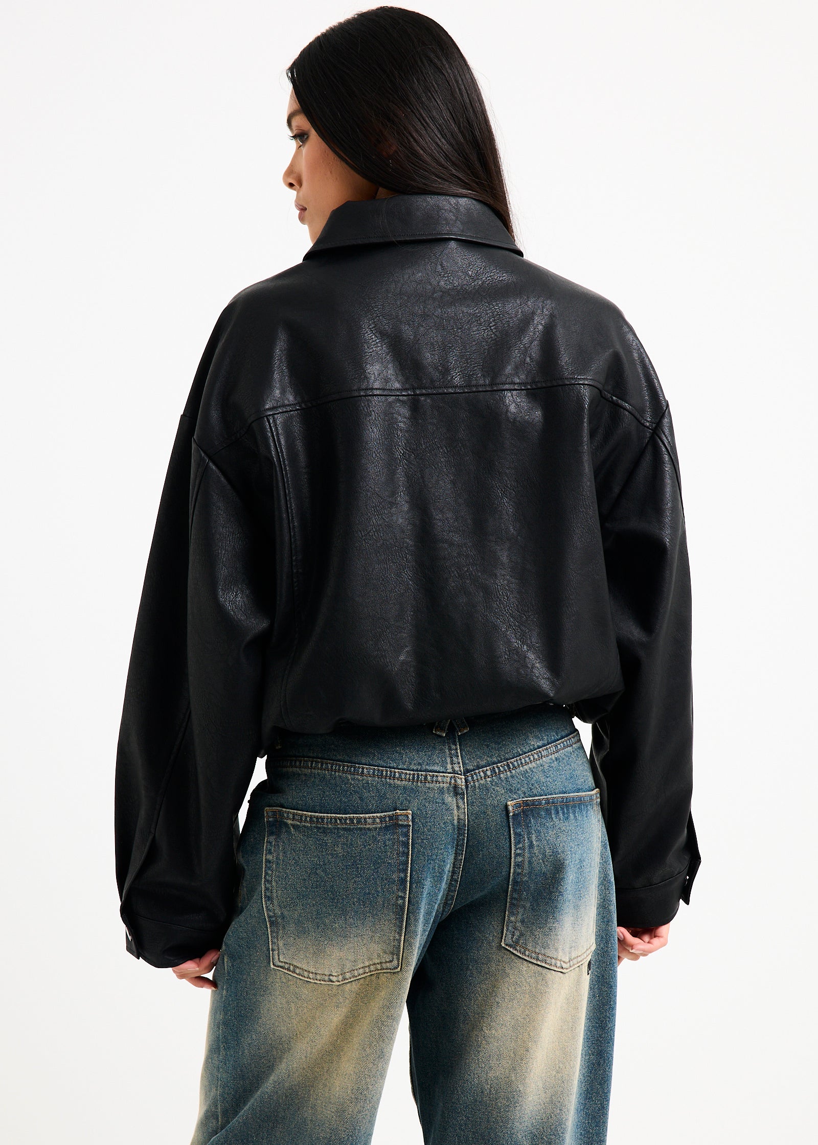 Jen Oversized Patch Pocket Jacket - Image 4