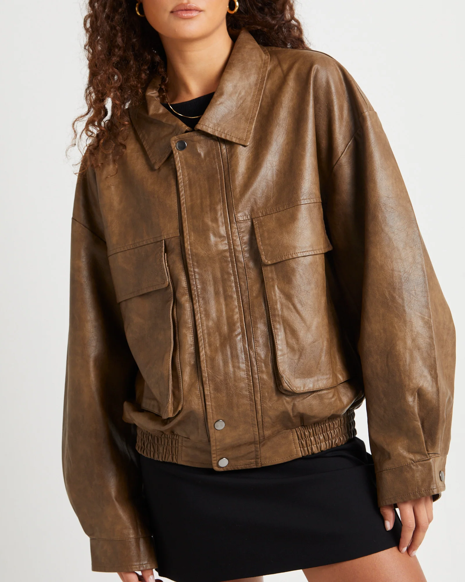 Jen Oversized Patch Pocket Jacket - Image 5