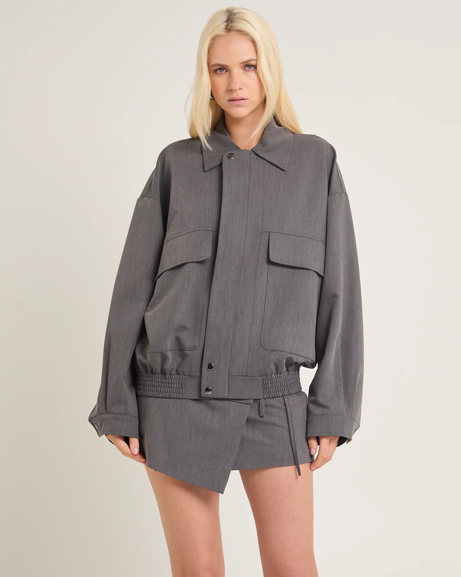 Jen Oversized Patch Pocket Jacket - Image 3