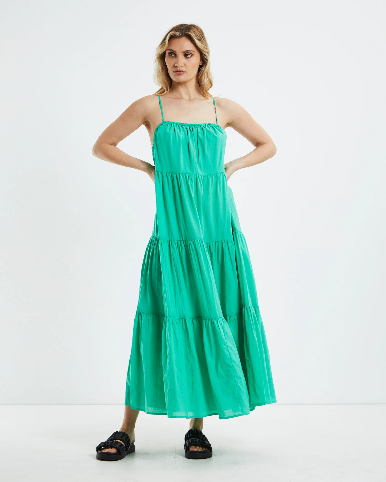 Jenna Maxi Dress Green - Image 3